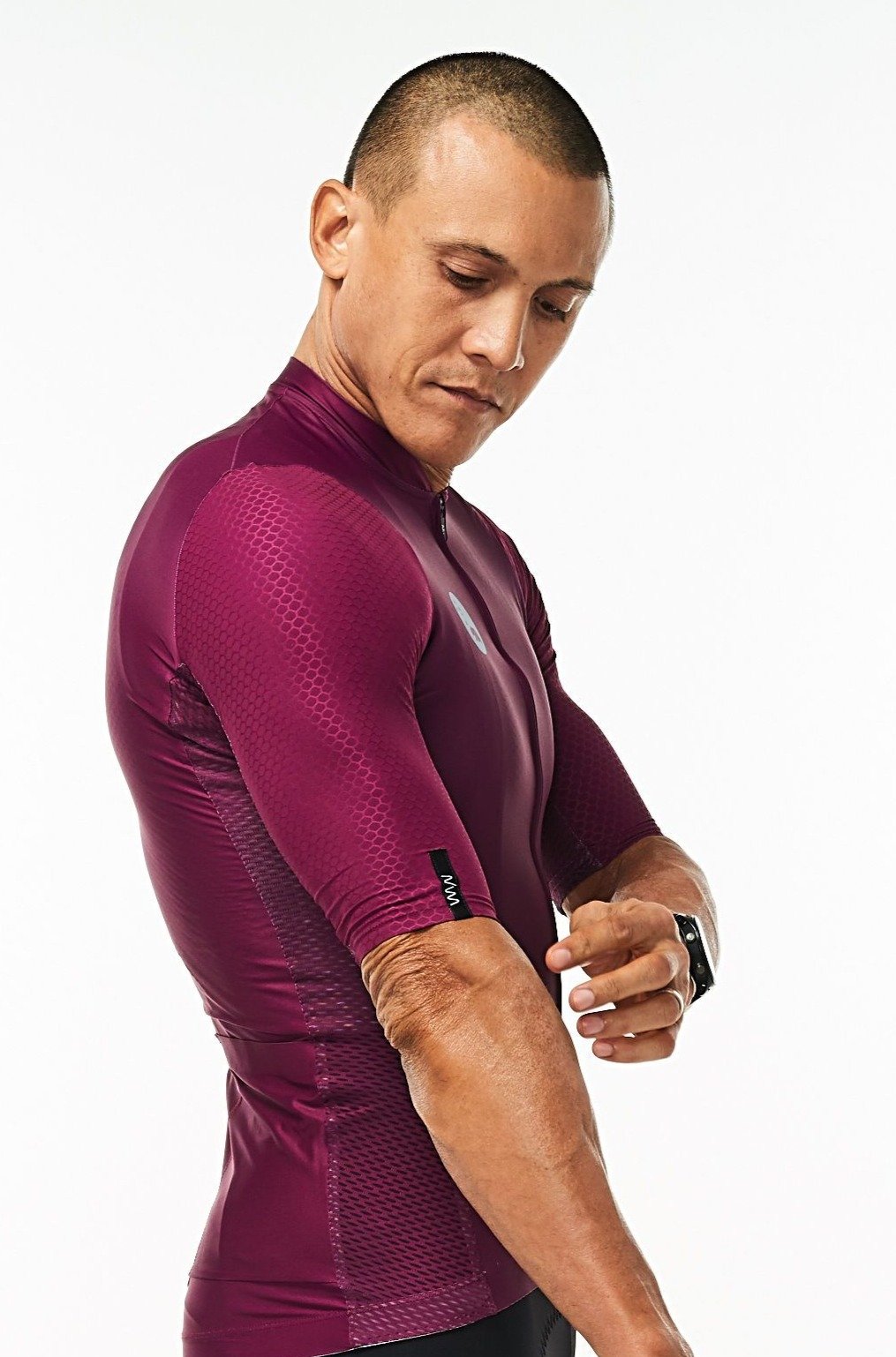 Men's LUCEO Hex Racer Cycling Jersey - Tyrian
