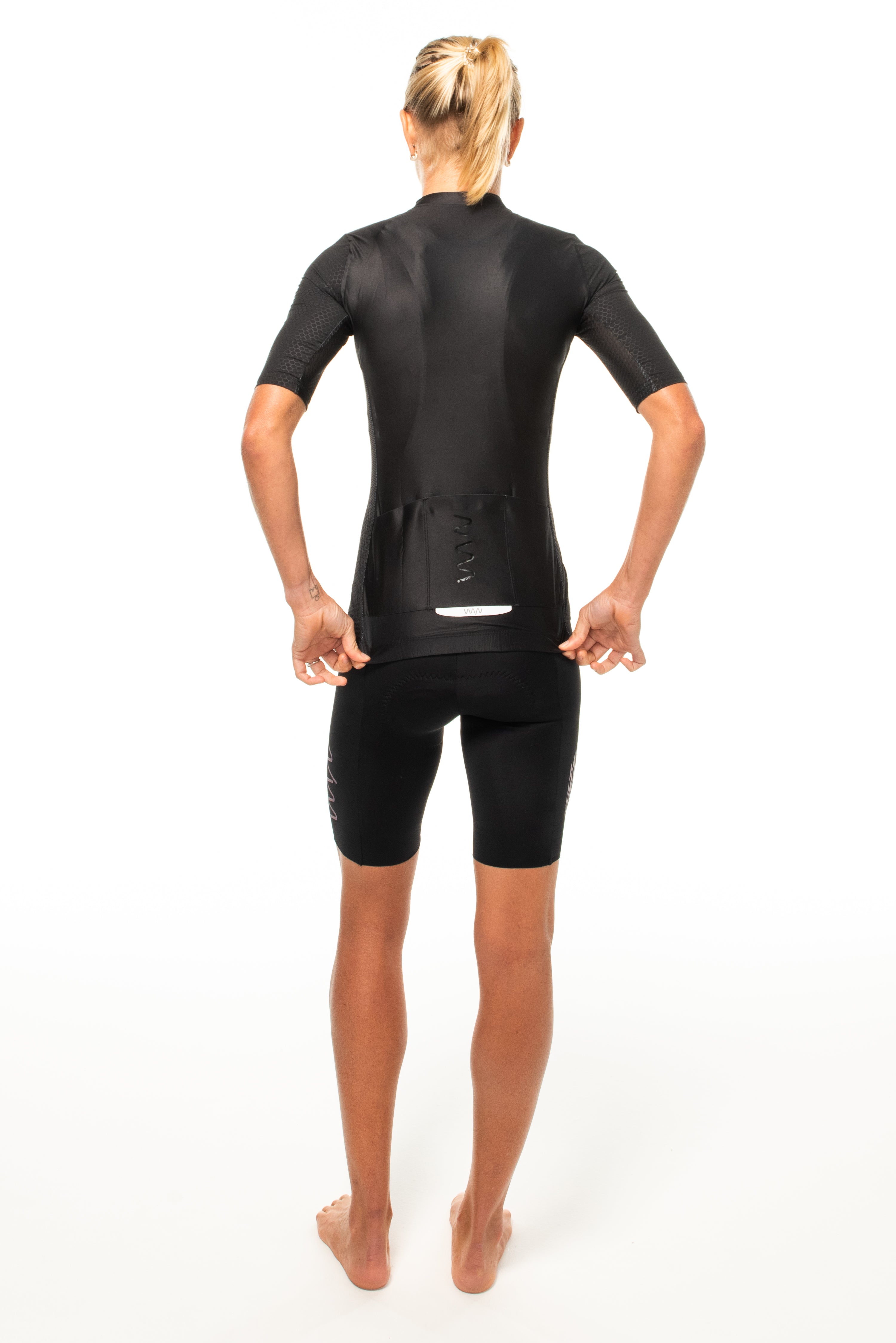Women's LUCEO Hex Racer Cycling Jersey - Black