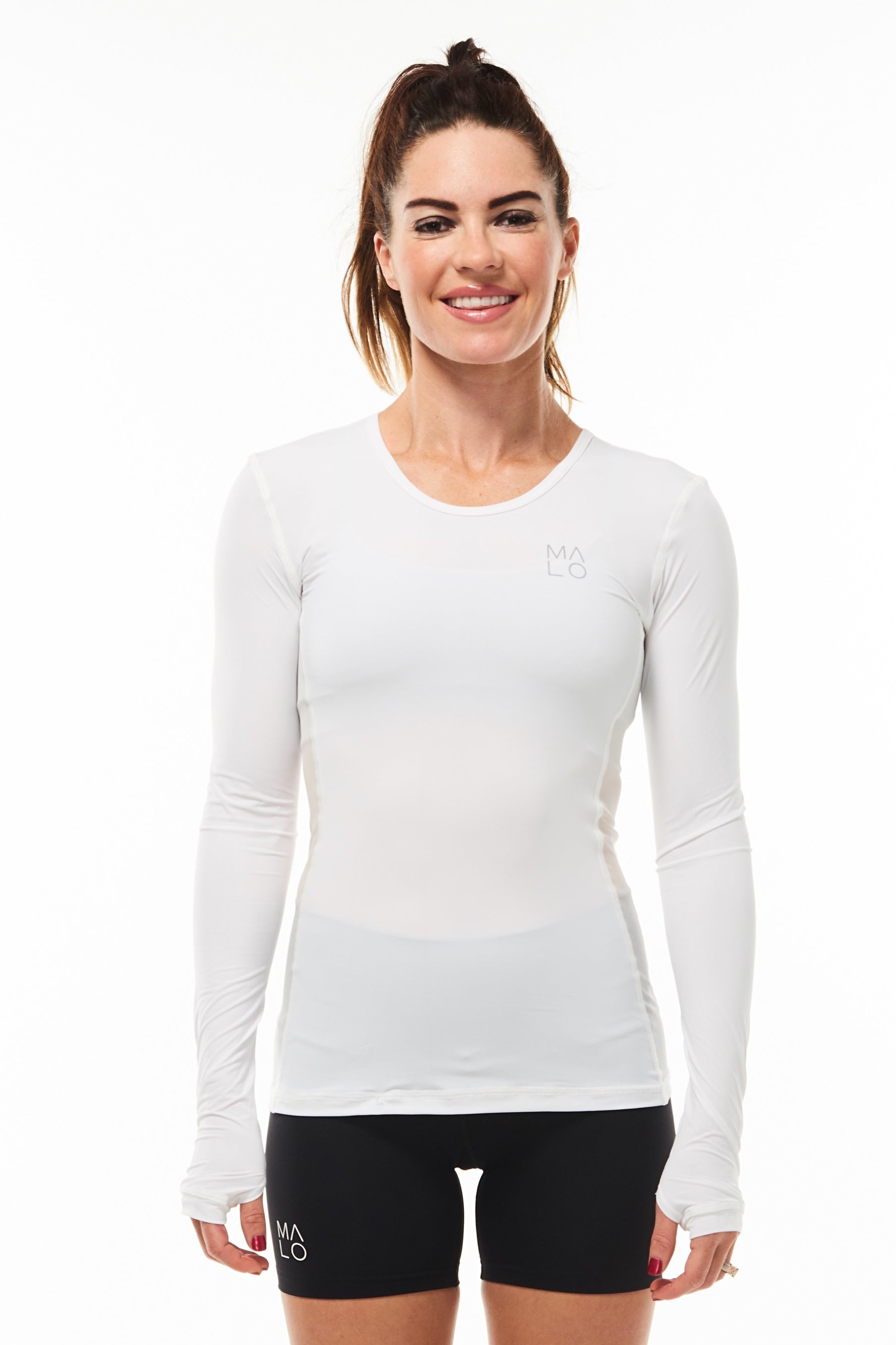 WYN by MALO women's endure long sleeve - white