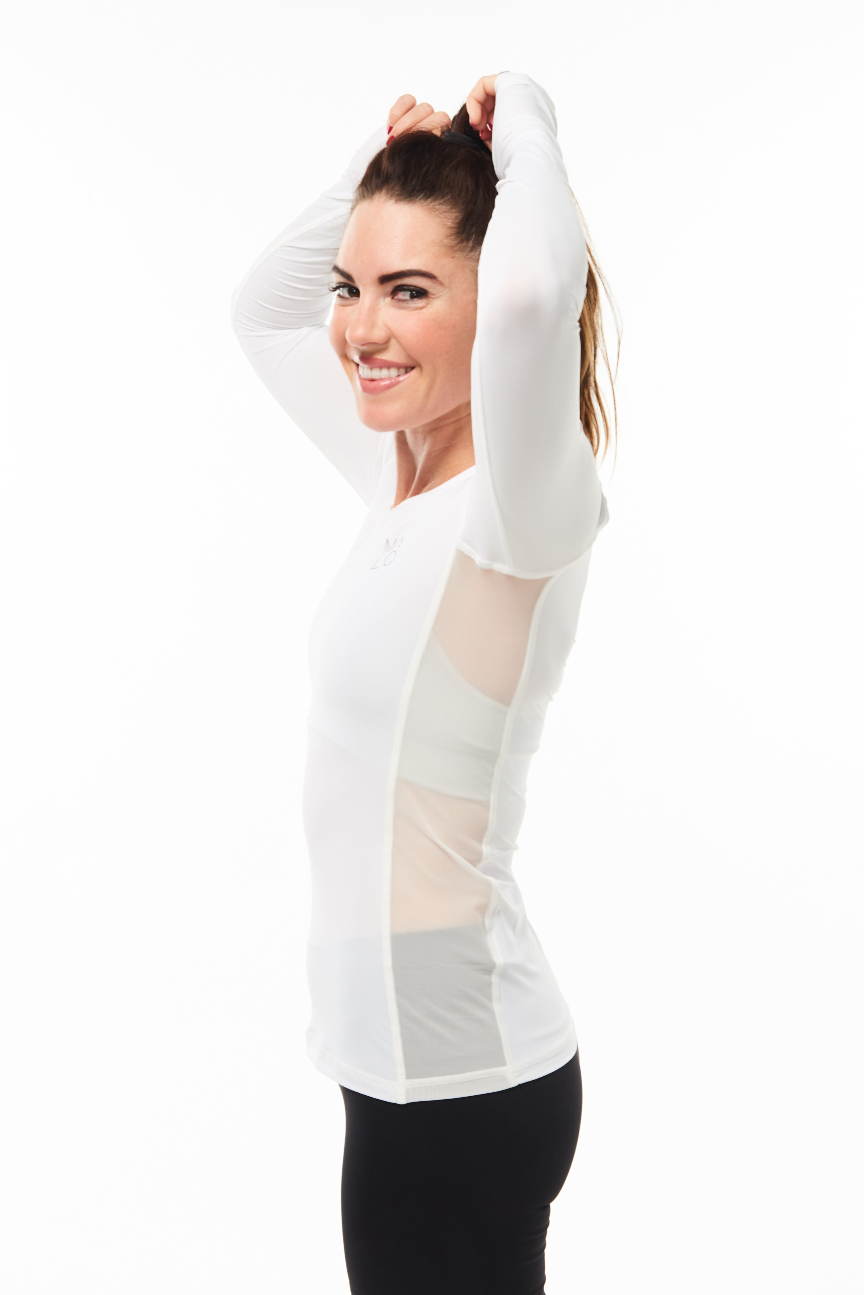 WYN by MALO women's endure long sleeve - white