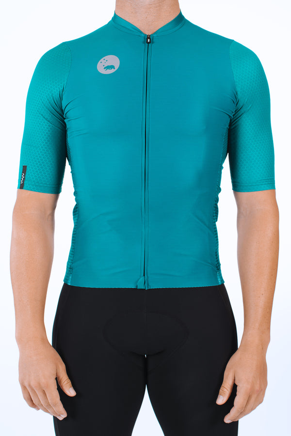 men's LUCEO hex racer cycling jersey - jade