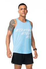 WYN by MALO Men's fly tank - sky blue