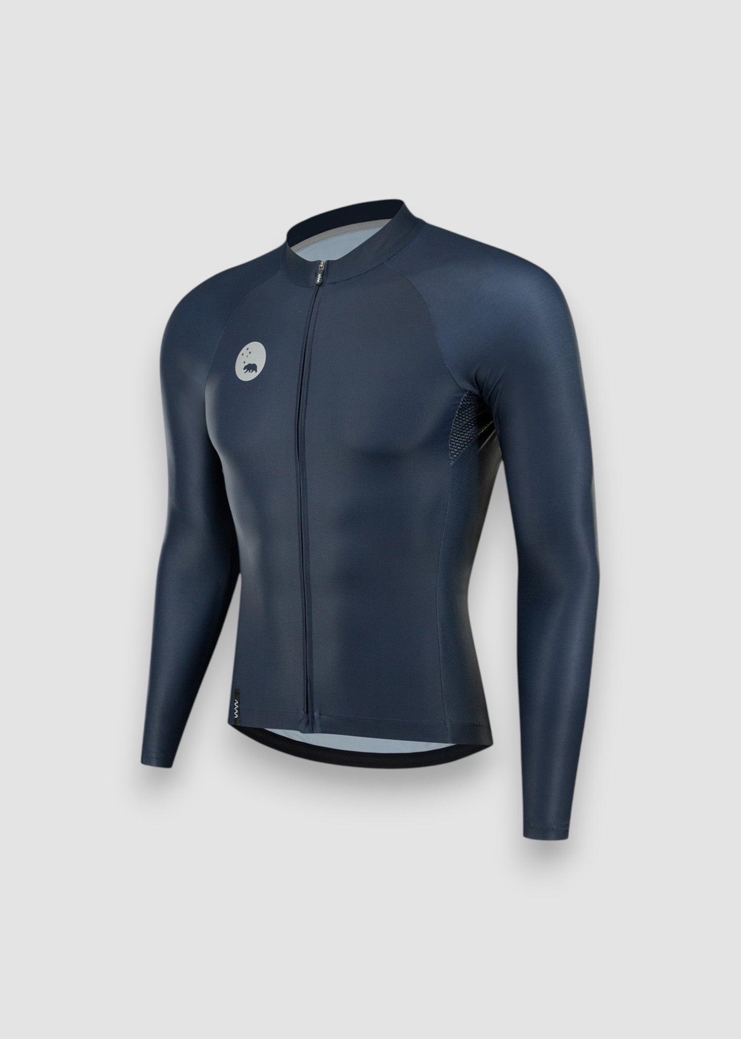Men's Lightweight Long Sleeve Cycling Jersey - Navy