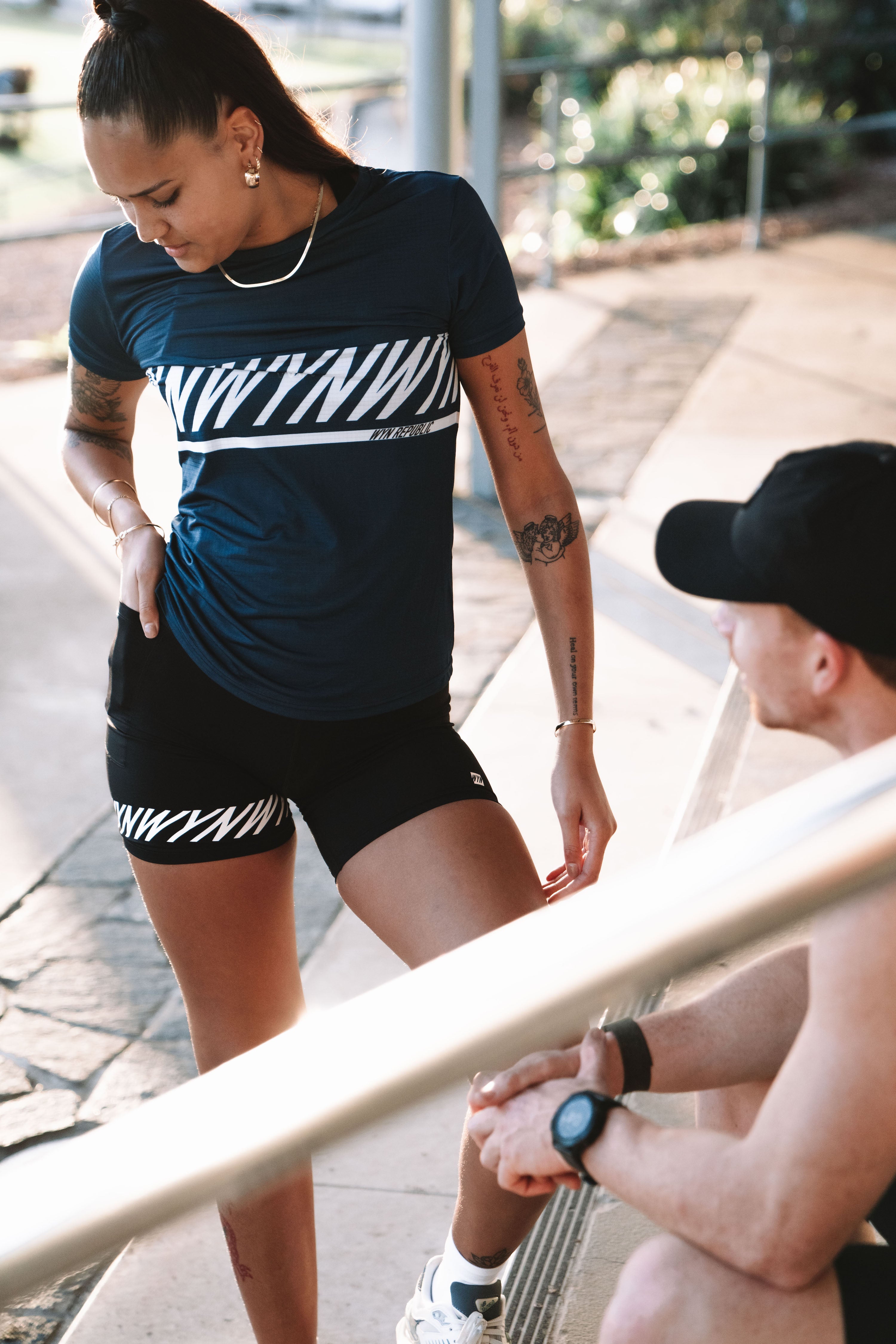 Women's WYN Active Fly Tee - Navy