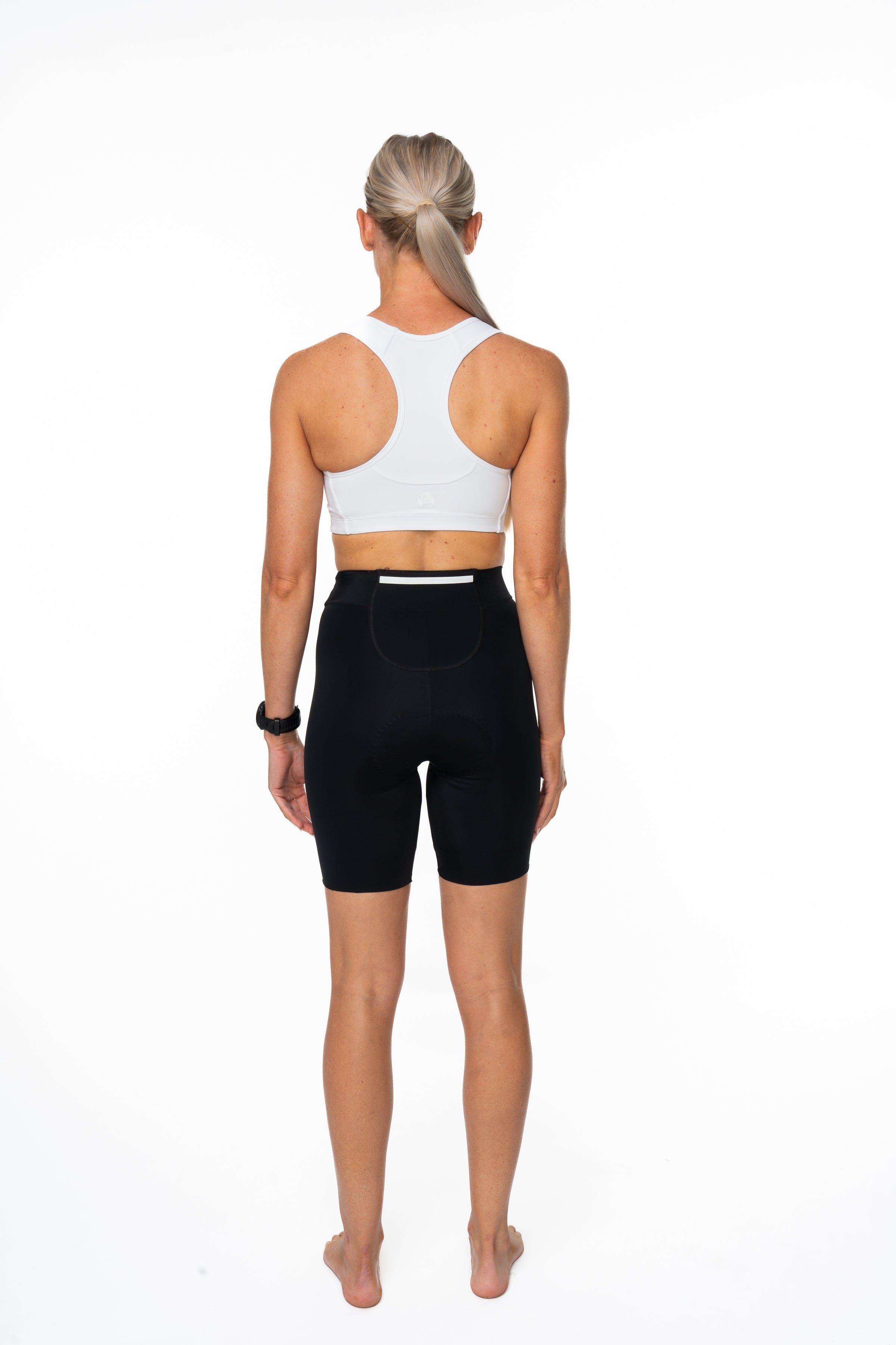 Women's Racergirl Racerback Sports Bra - White (Wave Edition)