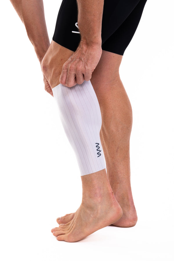 Unisex Aero Calf Sleeves - White