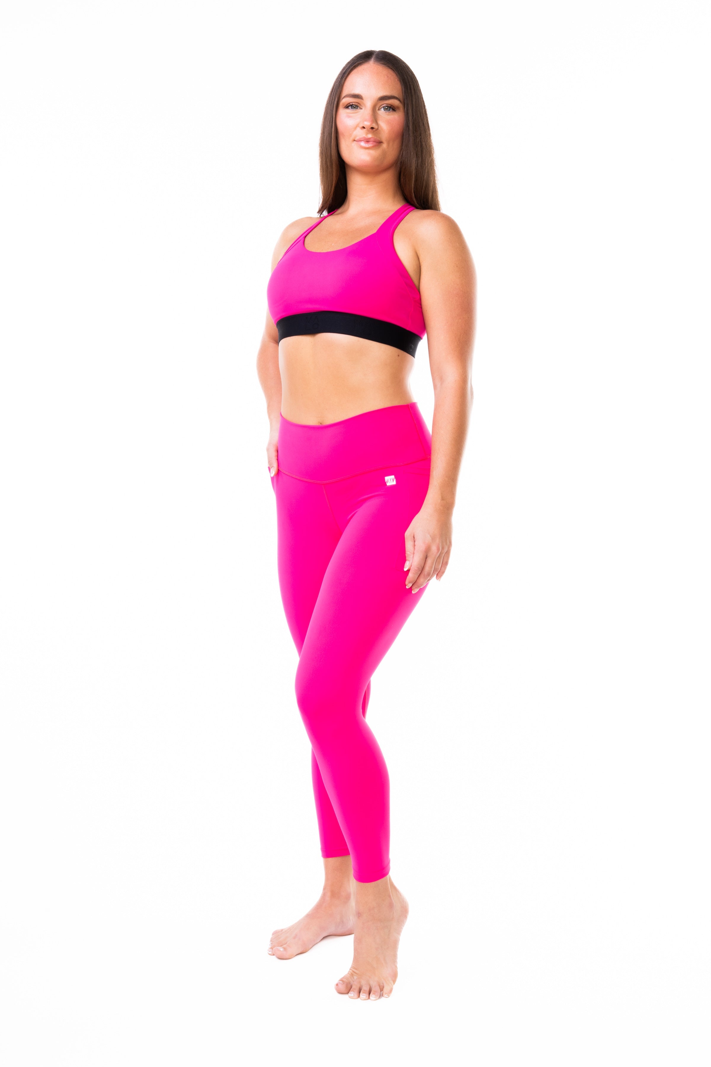 WYN Active Flow And Go 7/8 Tights - Raspberry