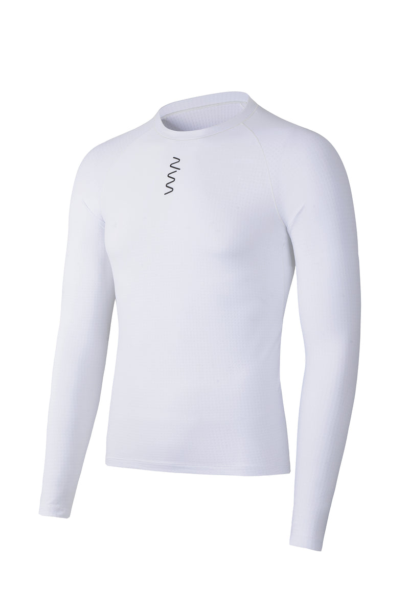 Men's Sleeved Base Layer - White