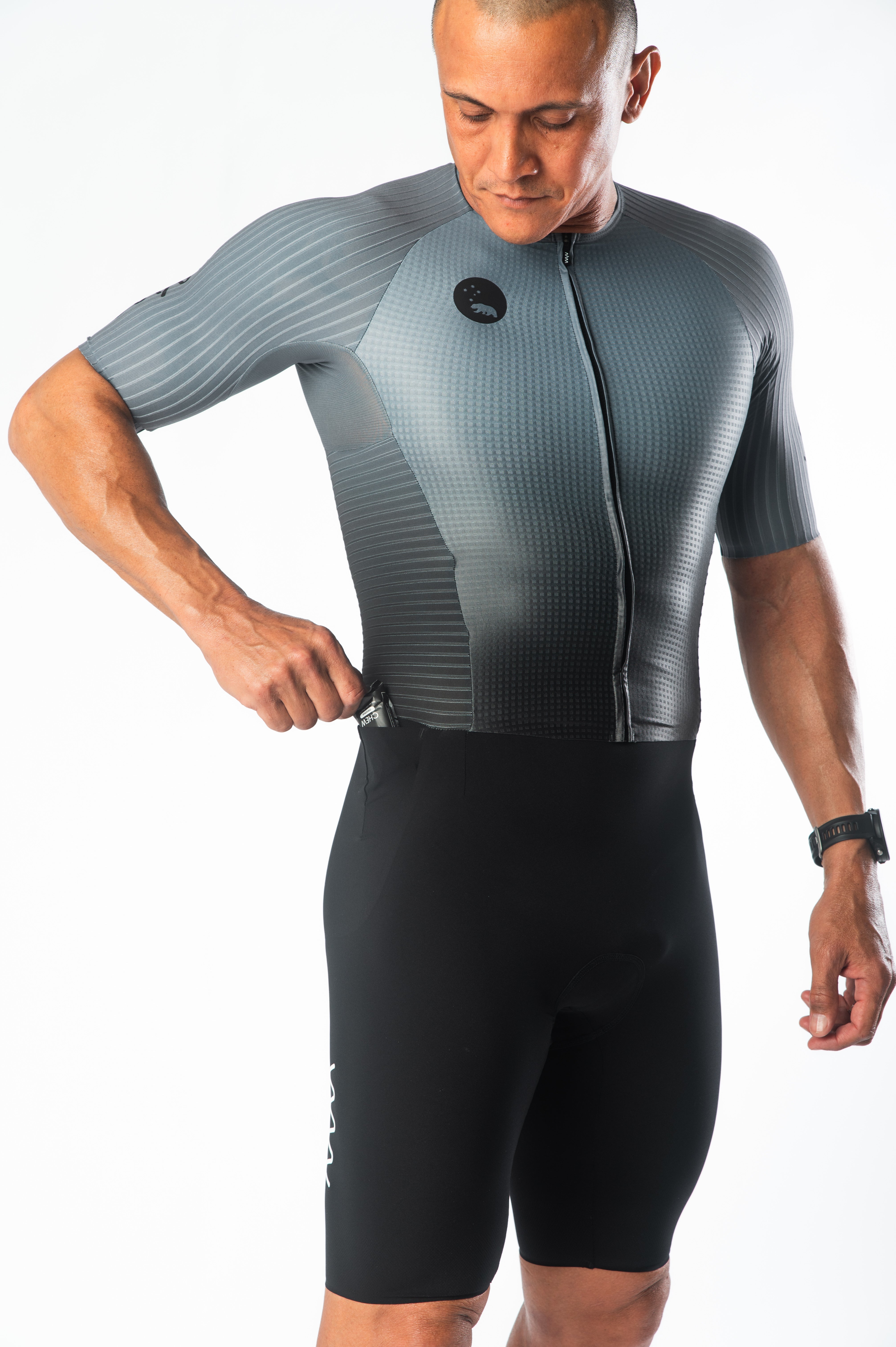 Men's CdA Aero Triathlon Suit - Gunmetal Grey