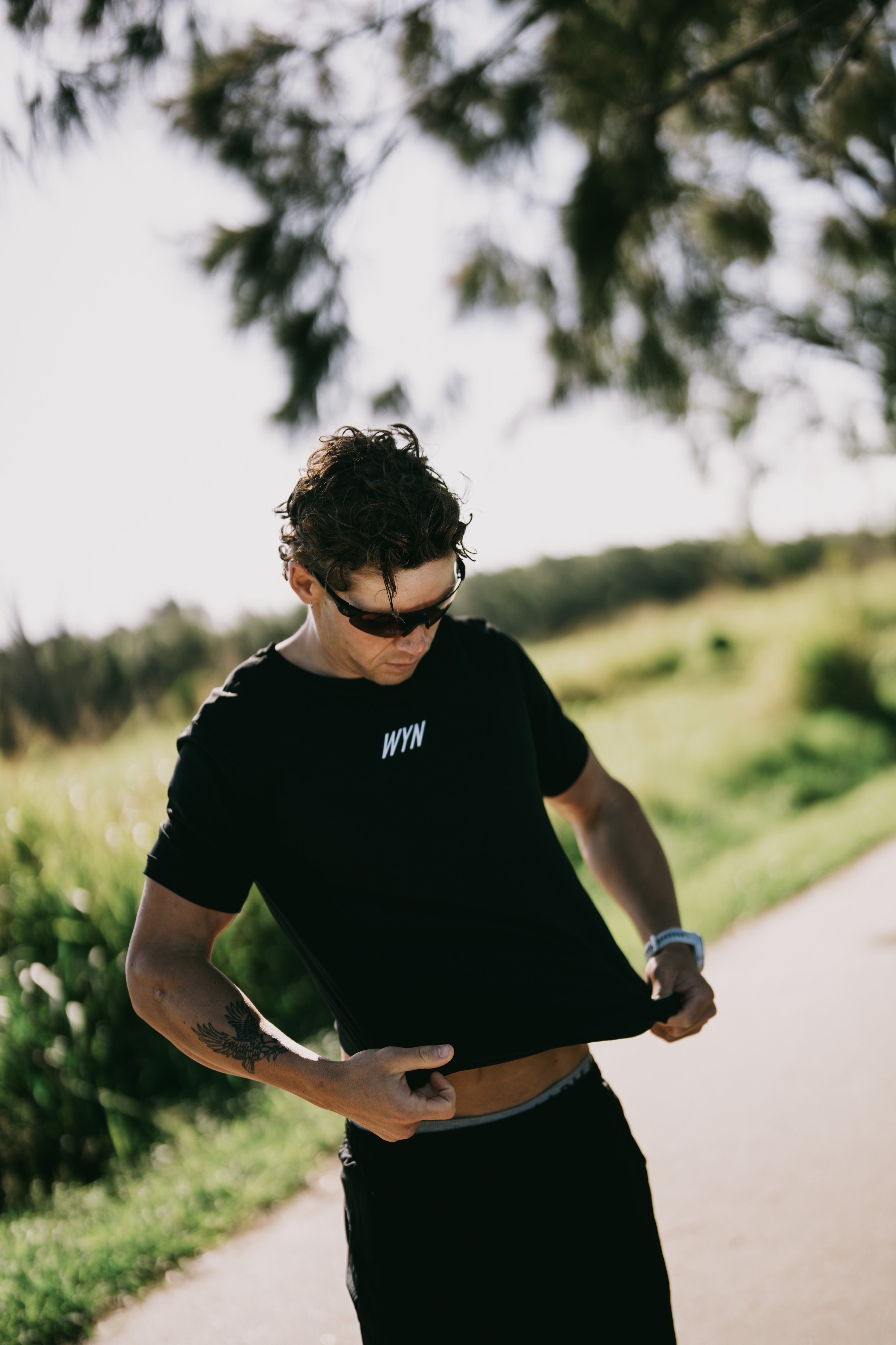 Men's Hybrid Tee - Black