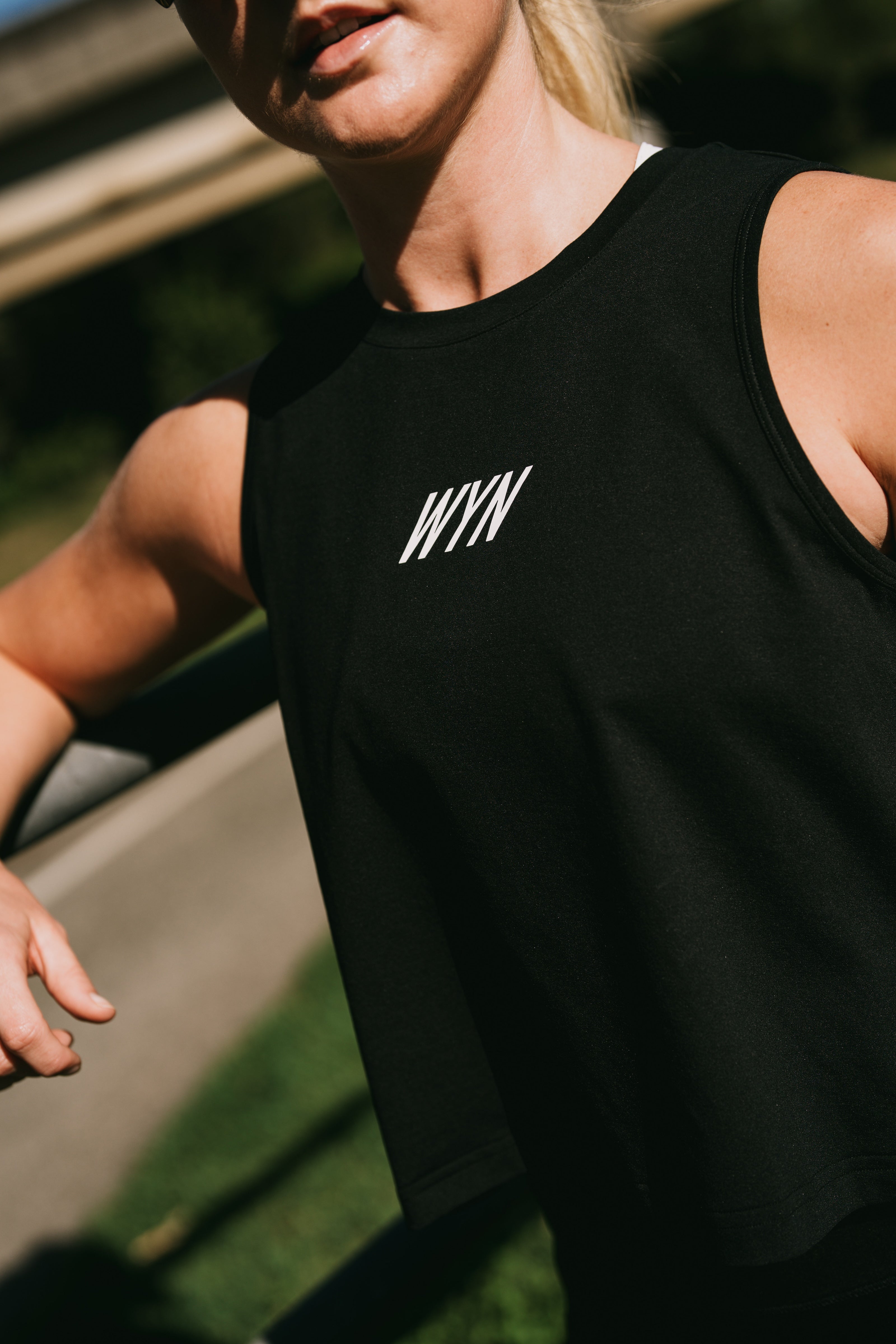 Women's Hybrid Tank - Black