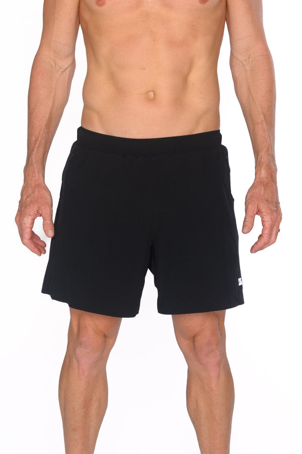 Men's Hybrid Short (6")- Black