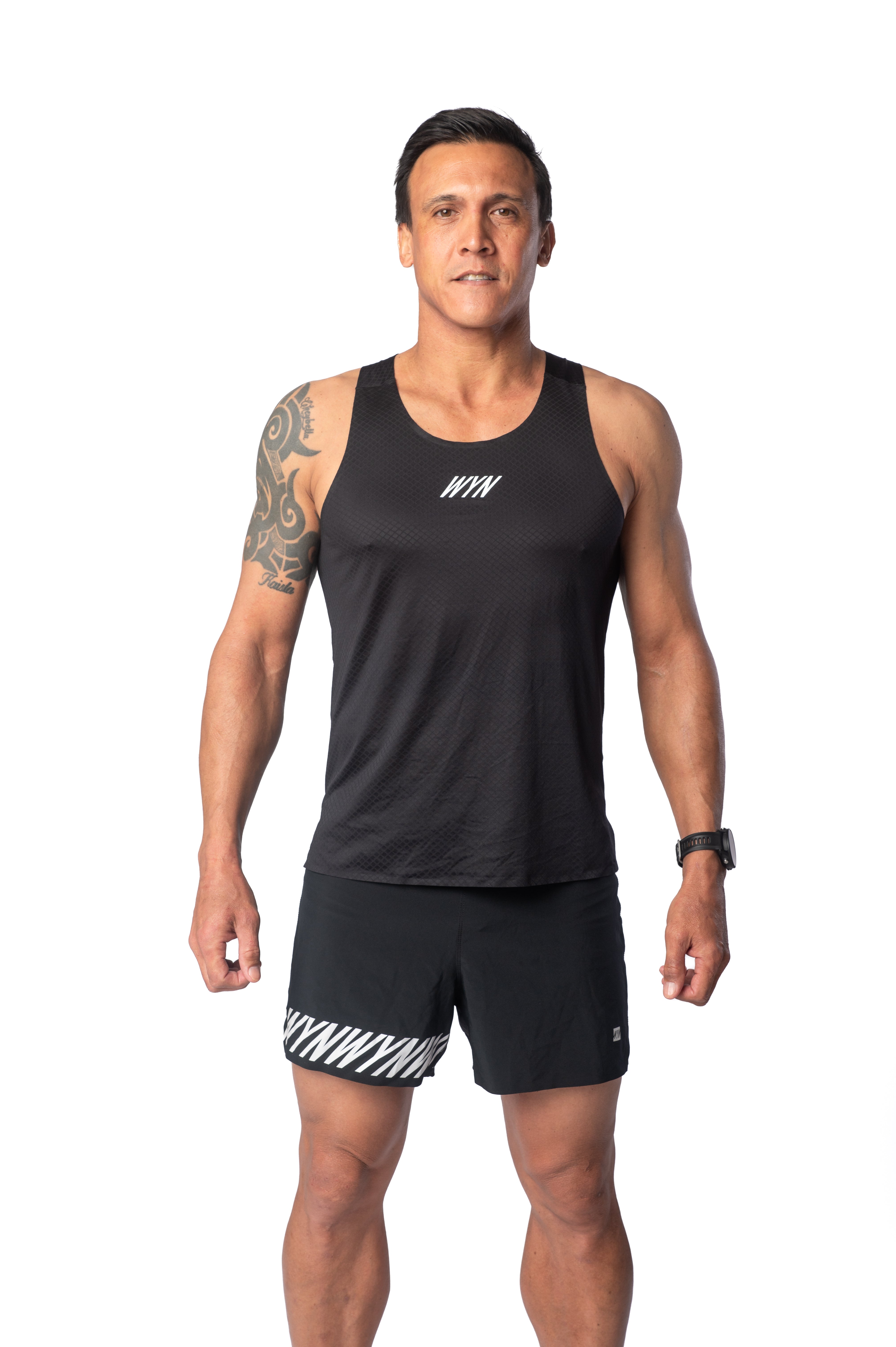 WYN Active Men's Club Tank - Black