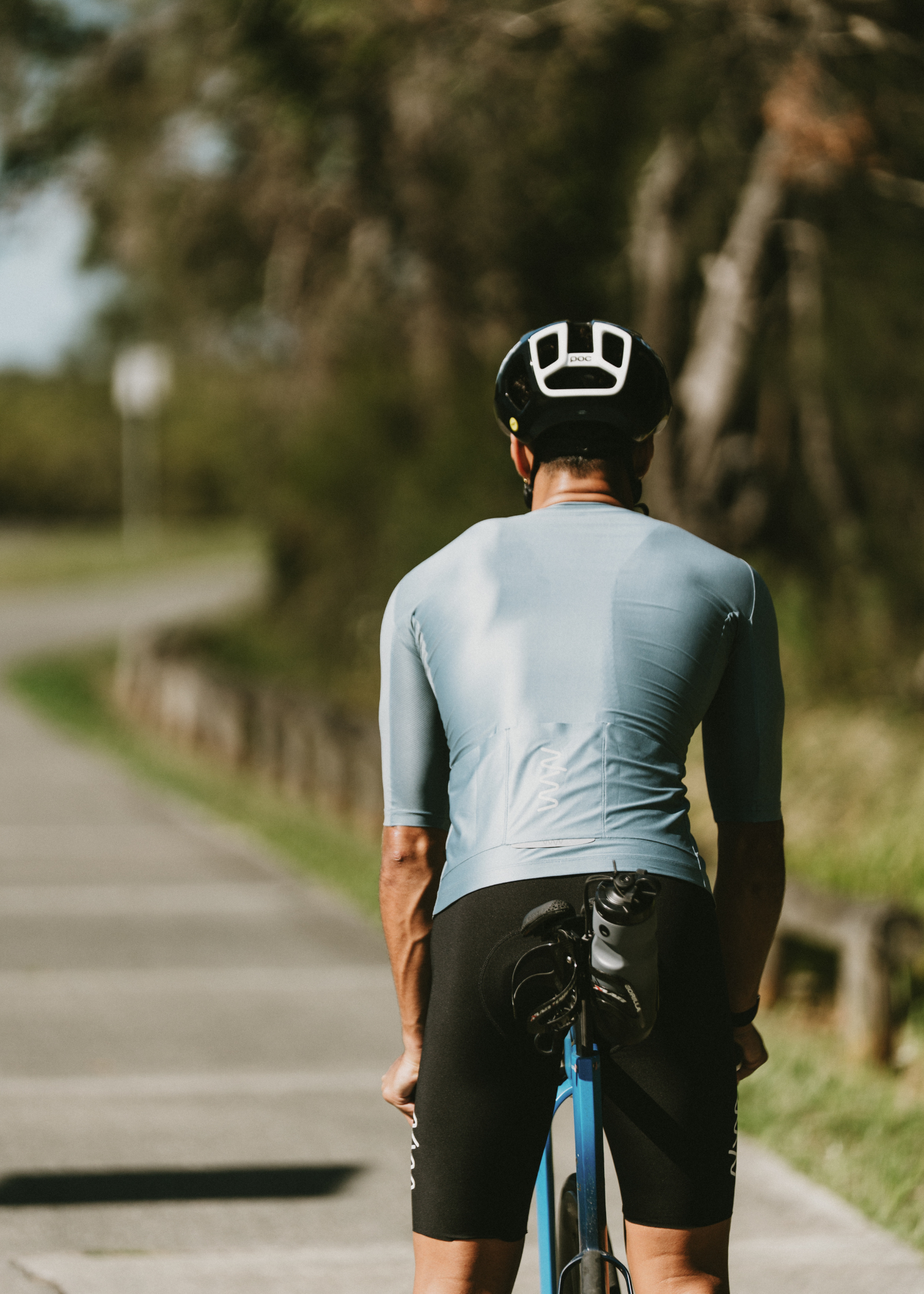 Men's LUCEO Pro Racer Cycling Jersey - Blue Sage