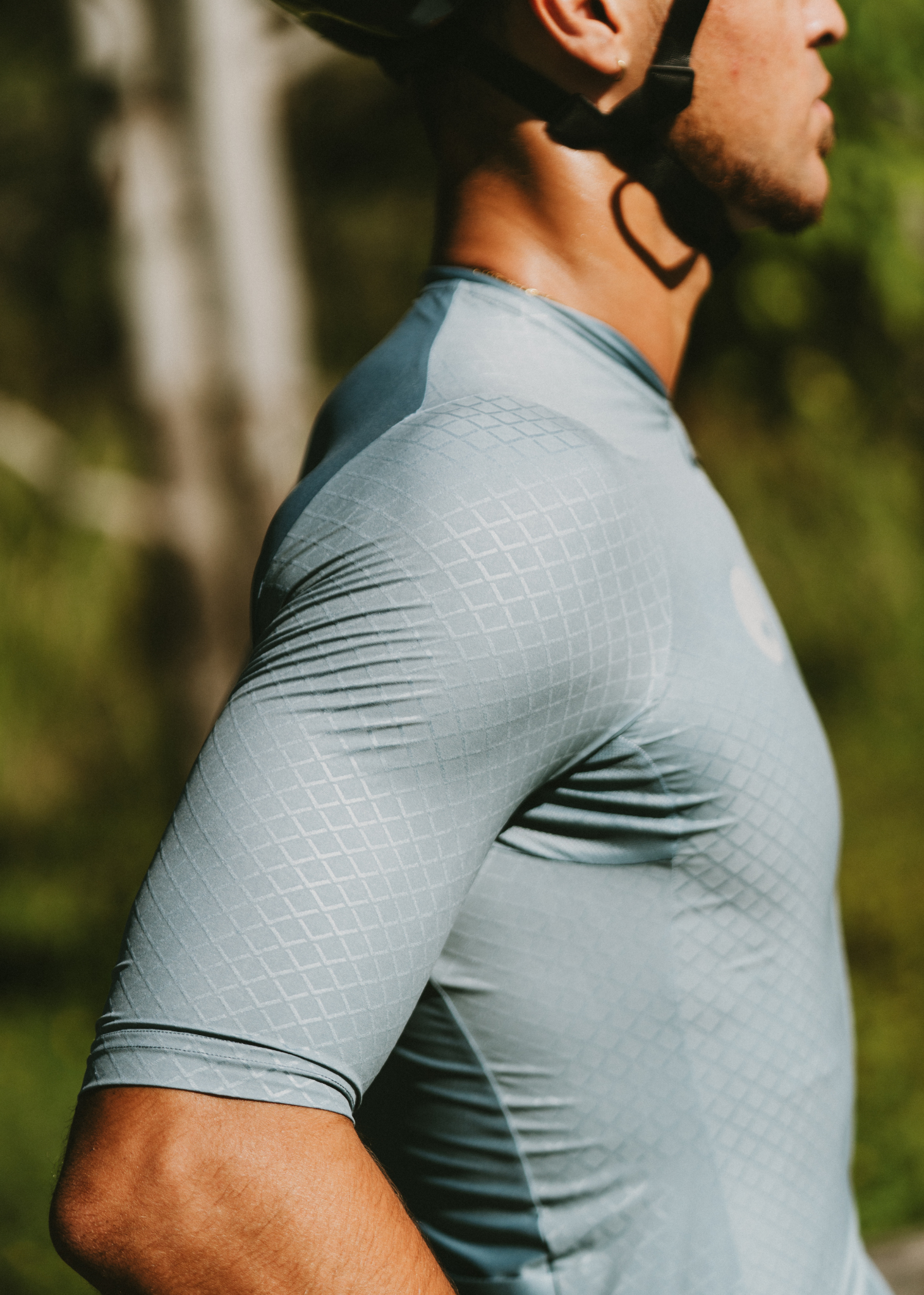 Men's LUCEO Pro Racer Cycling Jersey - Blue Sage