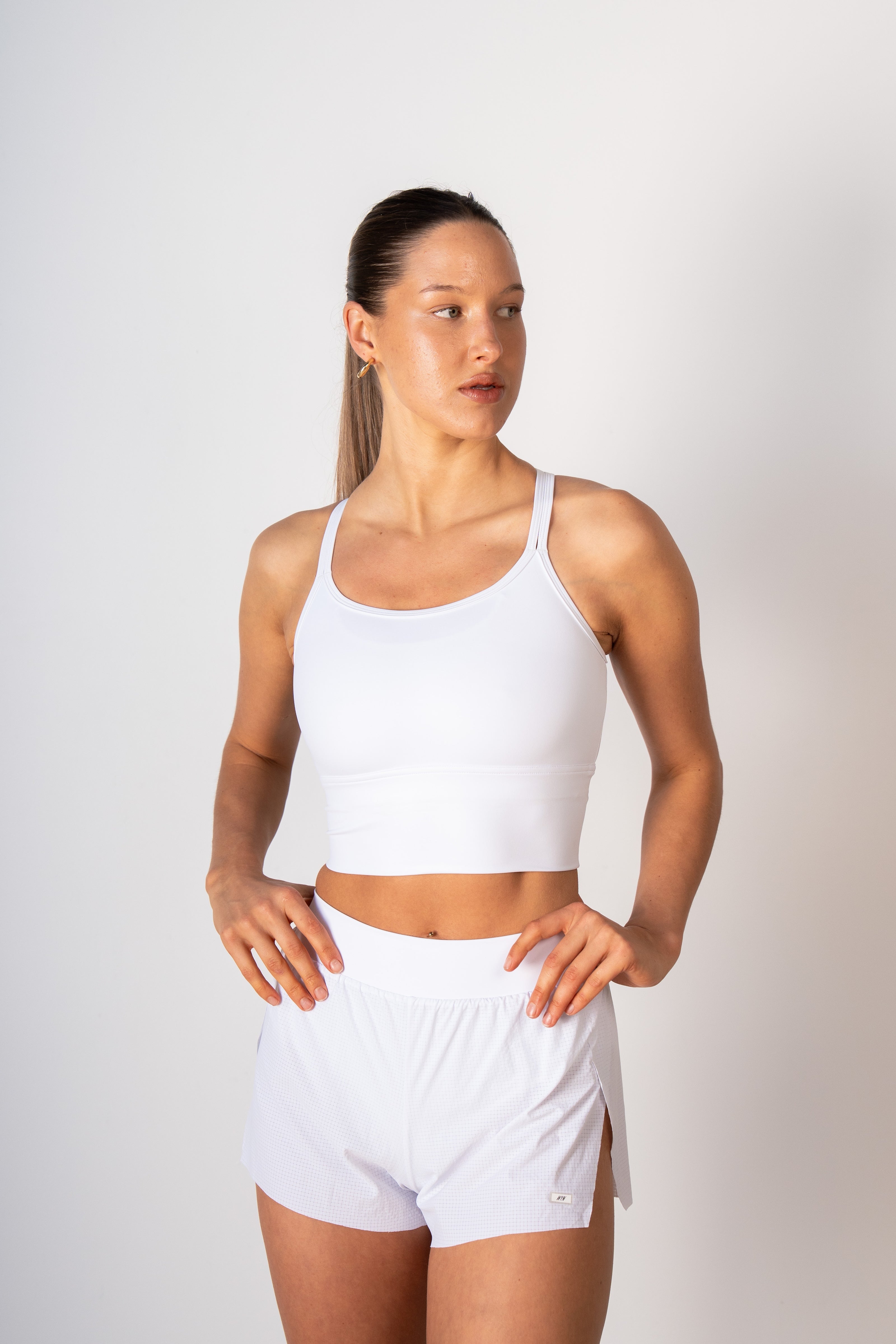 Women's On Call Crop - White