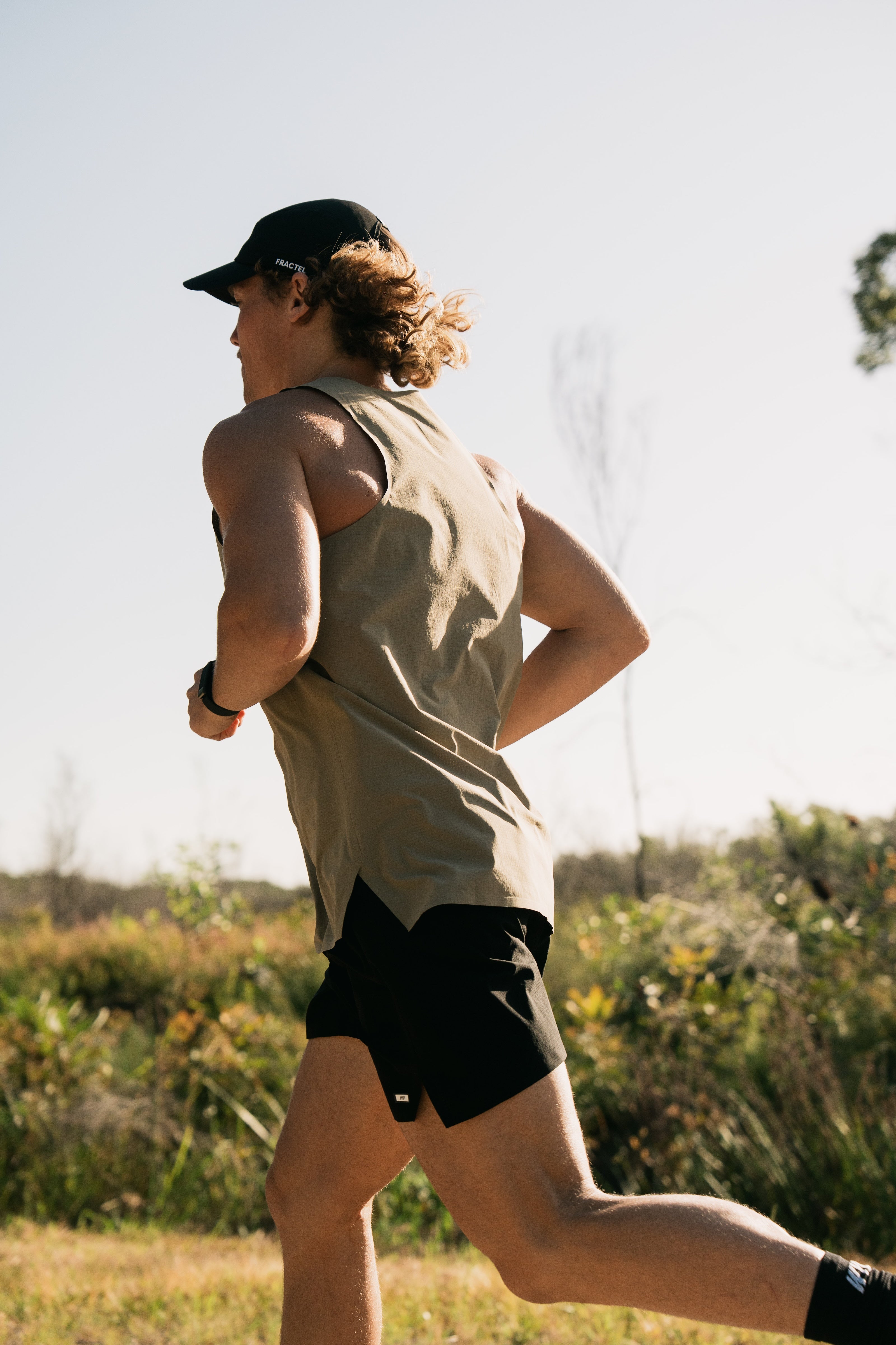 Men's Pace Tank - Khaki