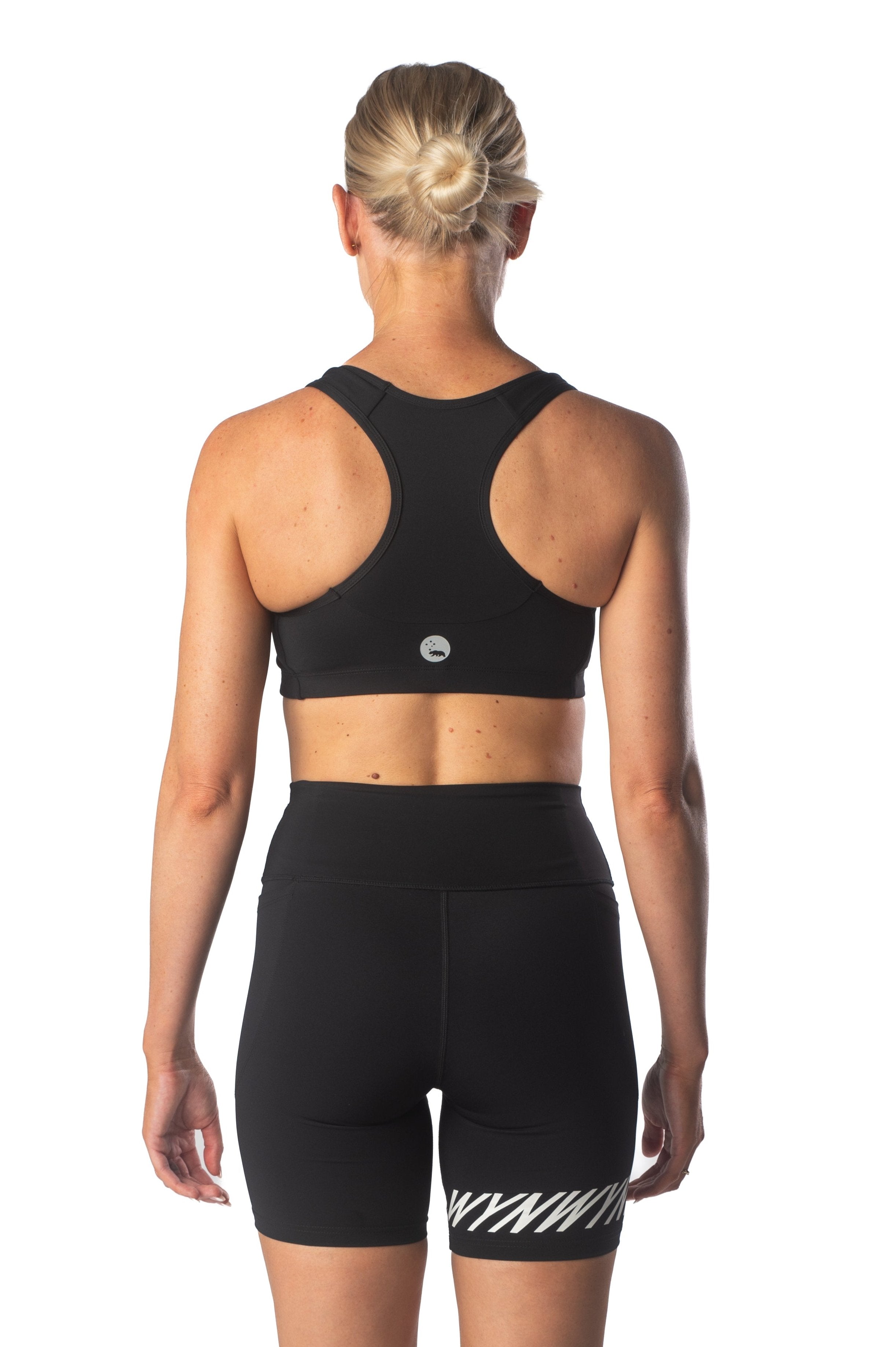 Women's WYN Active Racergirl Racerback Sports Bra - Black