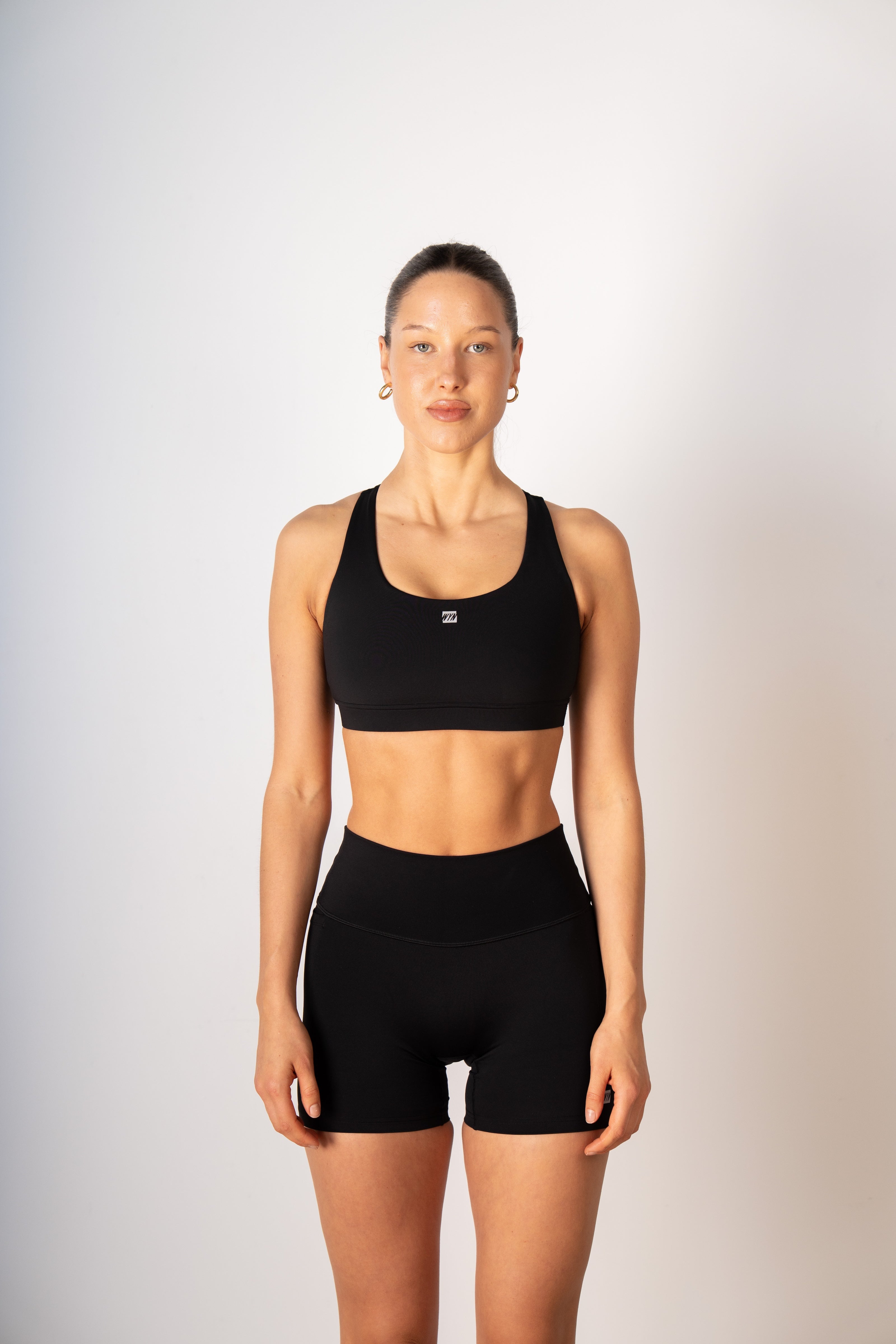 Women's Stash Racerback Bra - Black