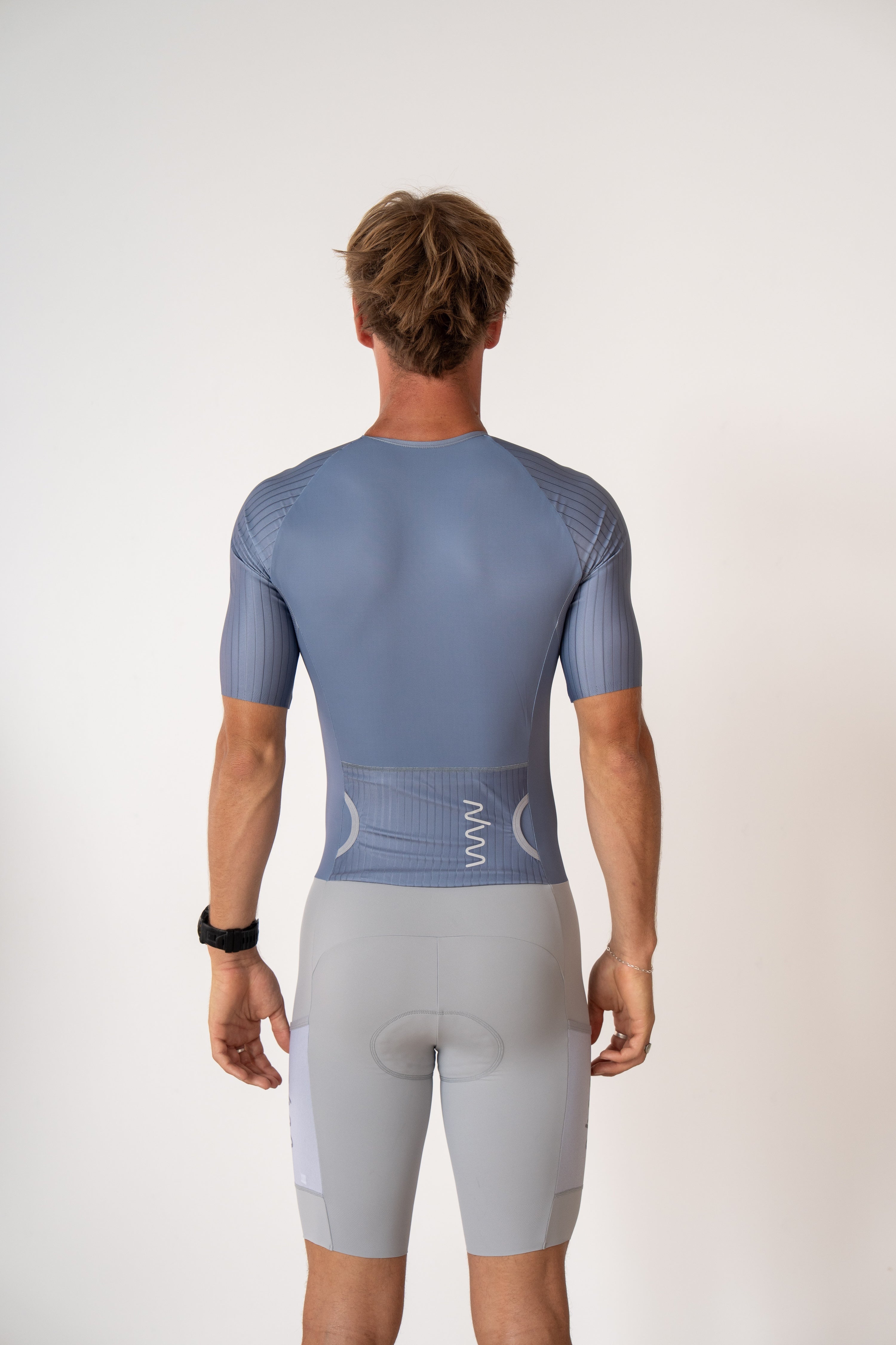 Men's Hi Velocity X Tri Suit - Steel Blue/Platinum