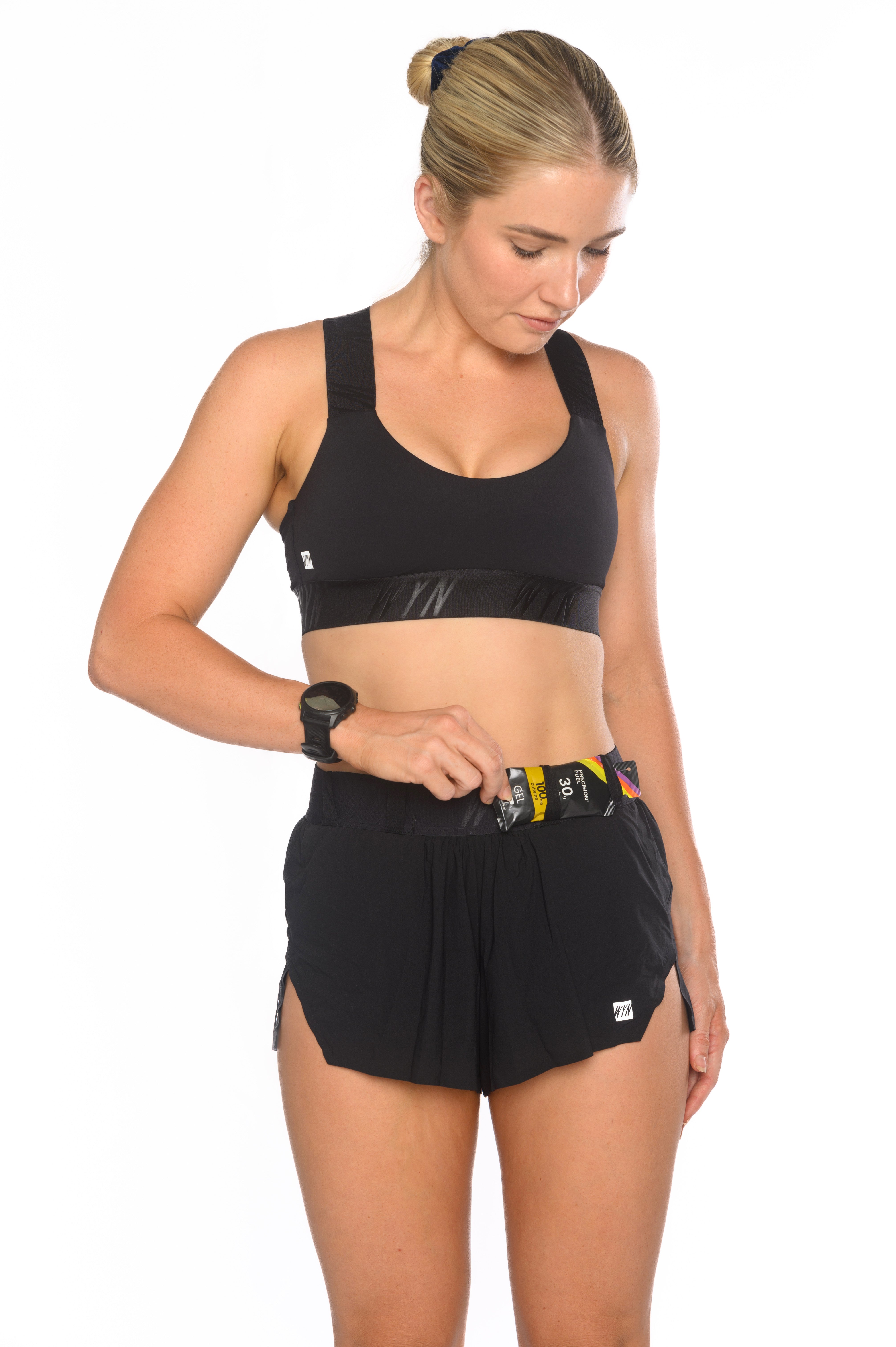 Women's Fly Run Shorts (3") - Black