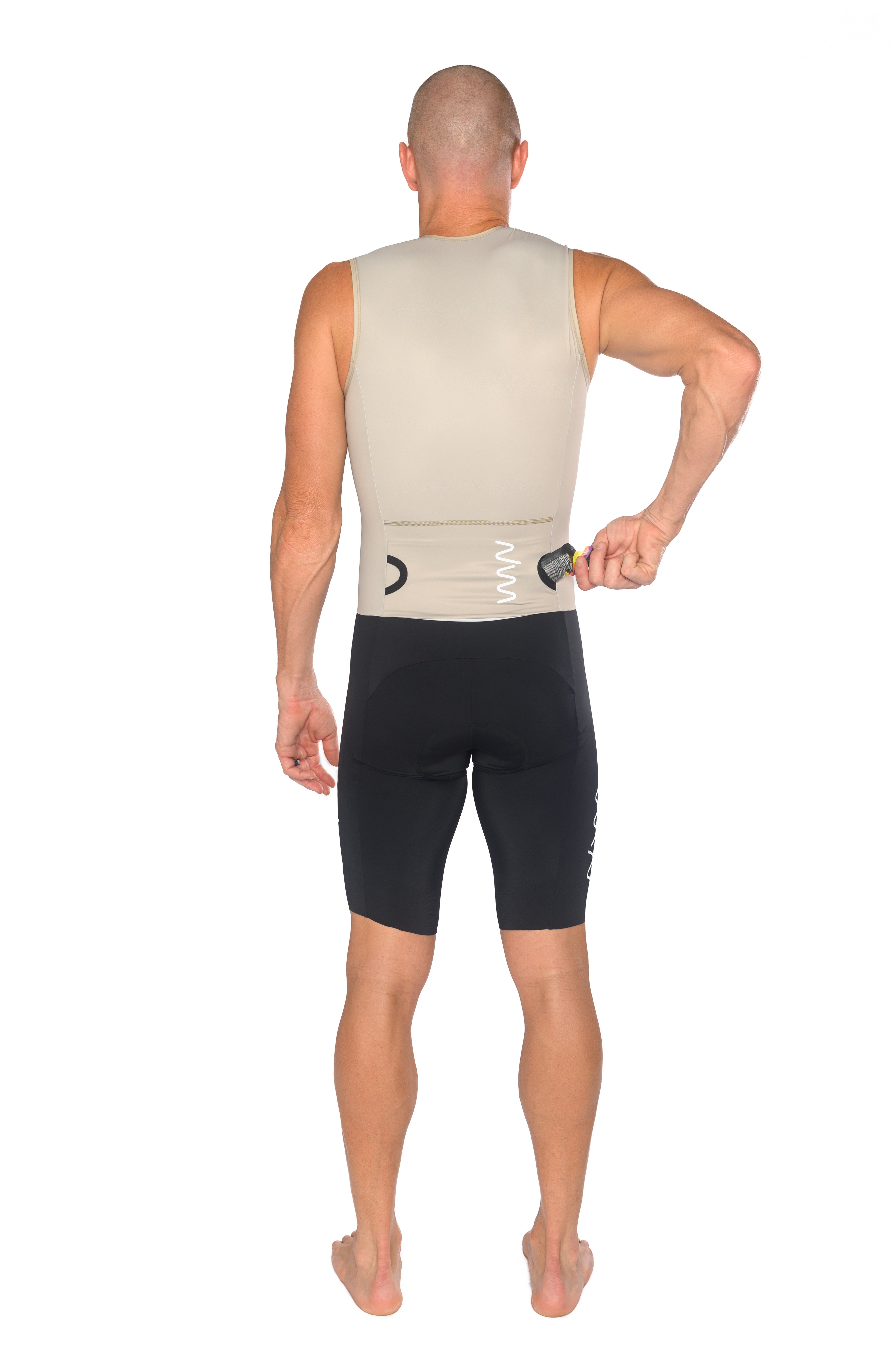 Men's Velocity Sleeveless Tri Suit - Champagne