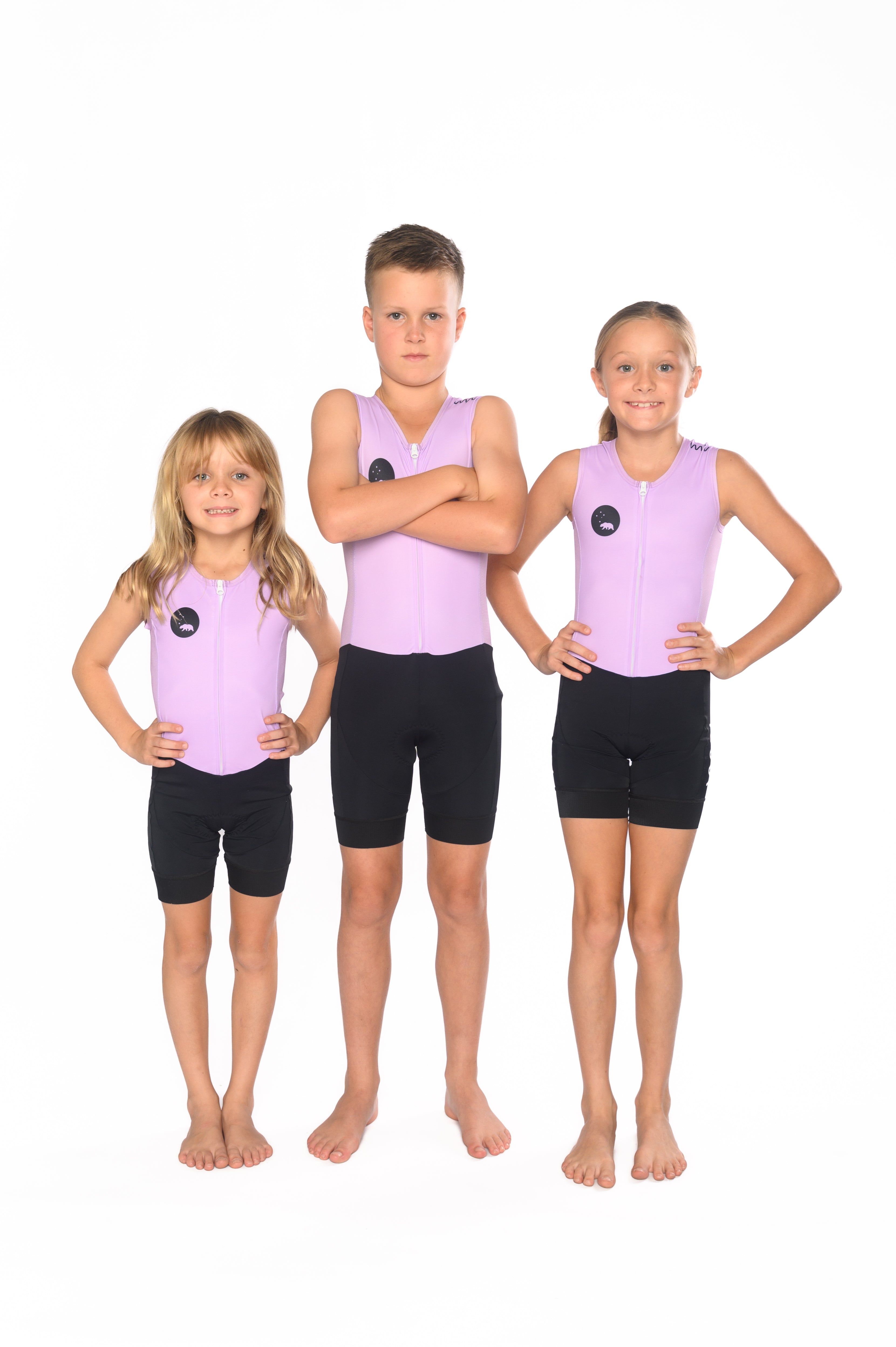 Unisex Youth Triathlon Suit - Lavender