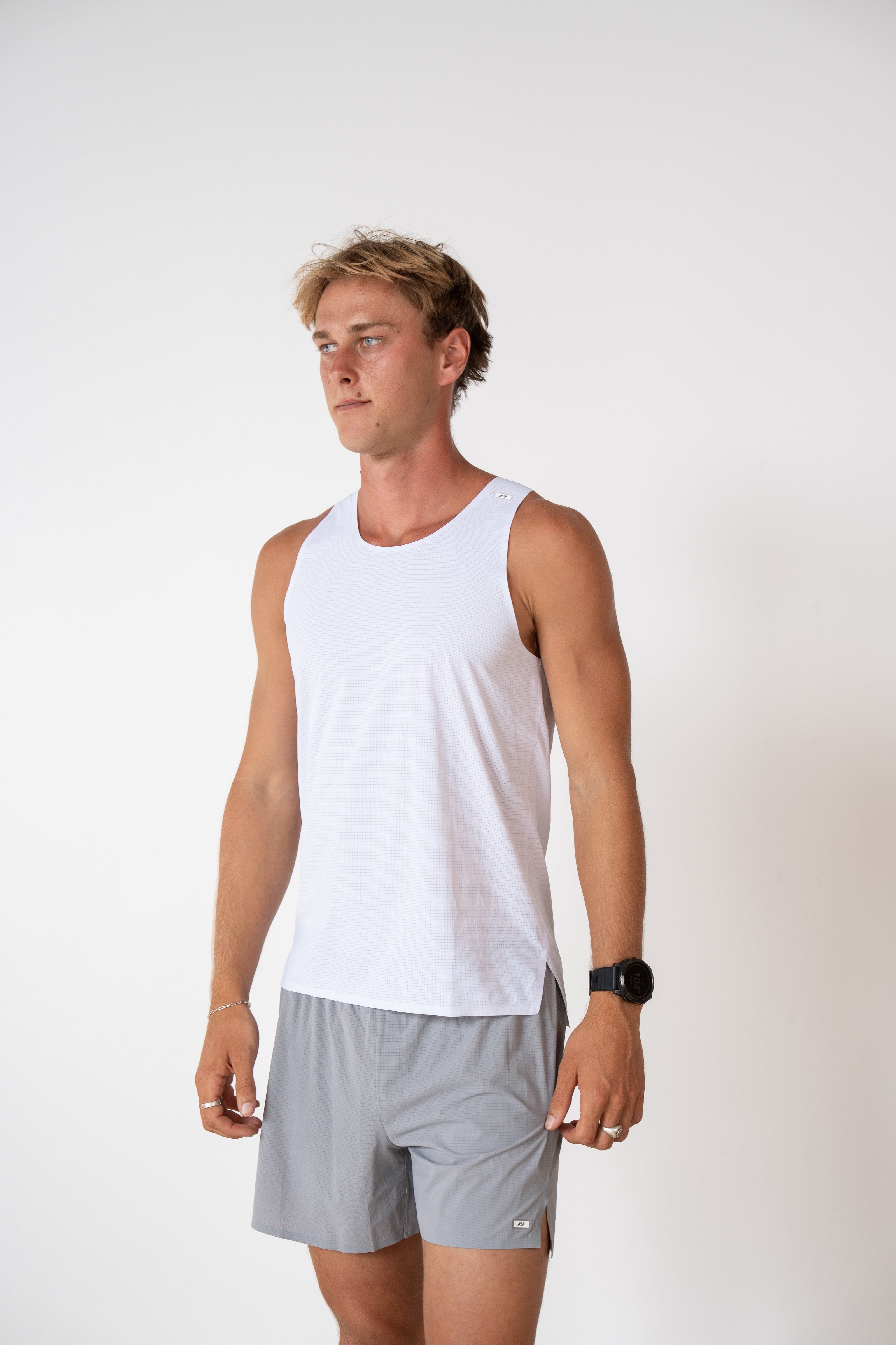 Men's Pace Tank - White