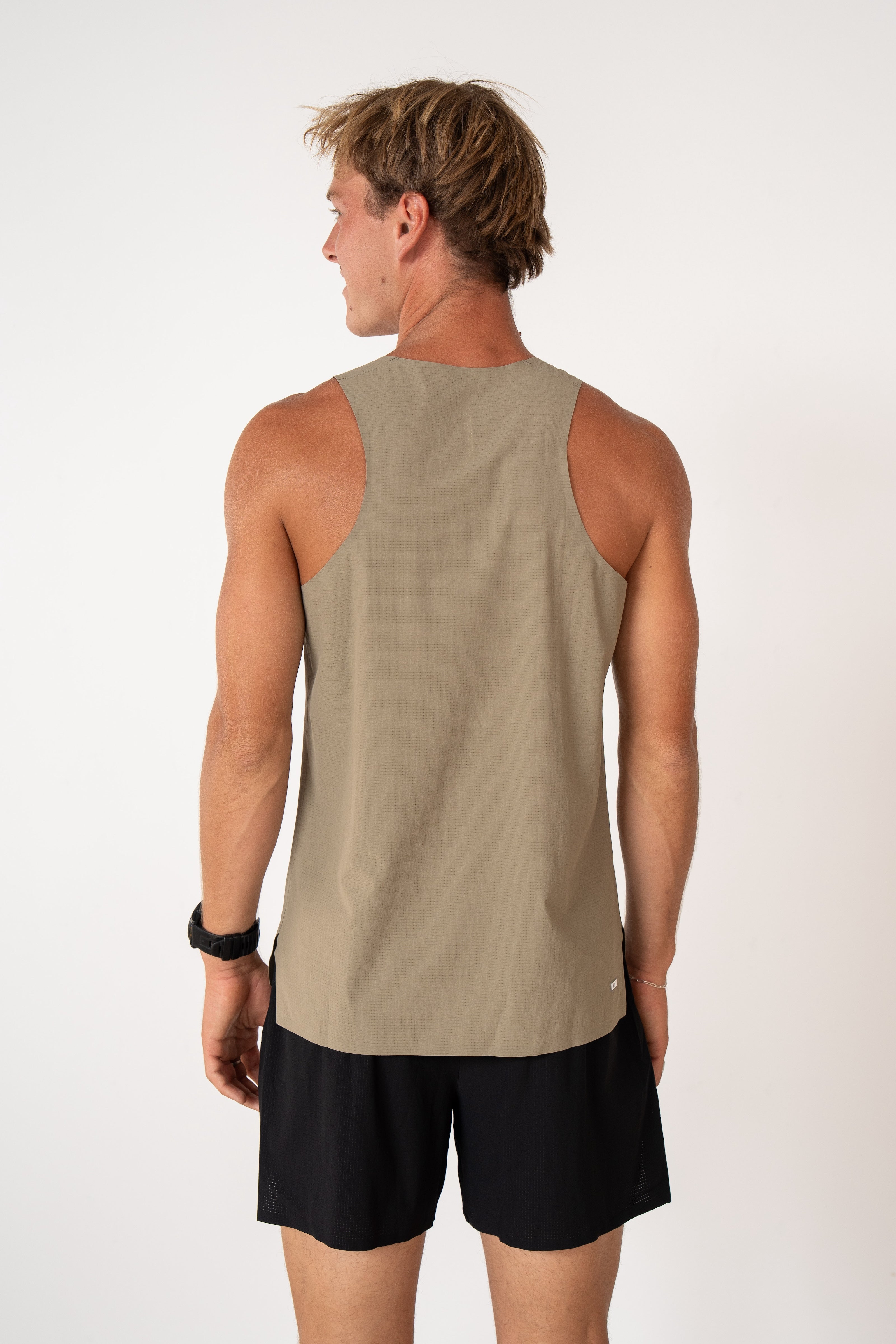 Men's Pace Tank - Khaki