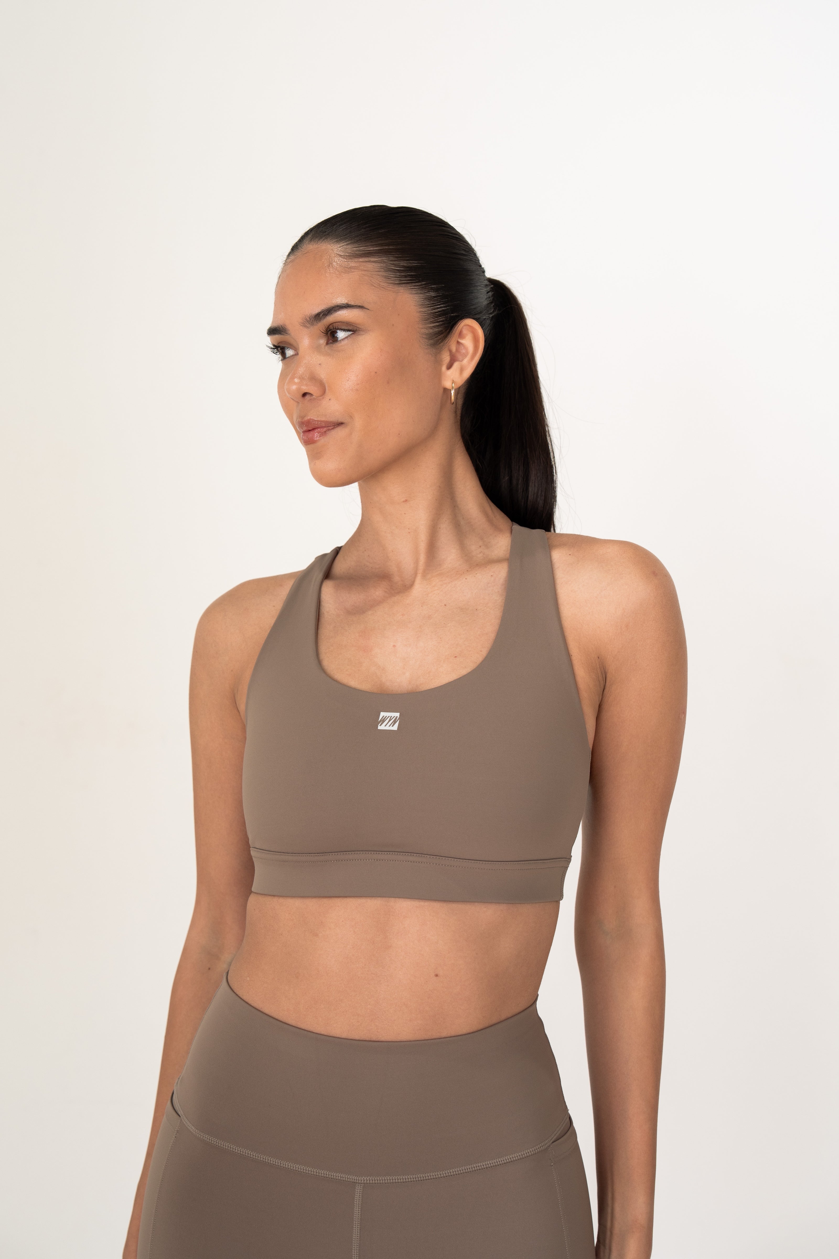 Women's Stash Racerback Bra - Truffle