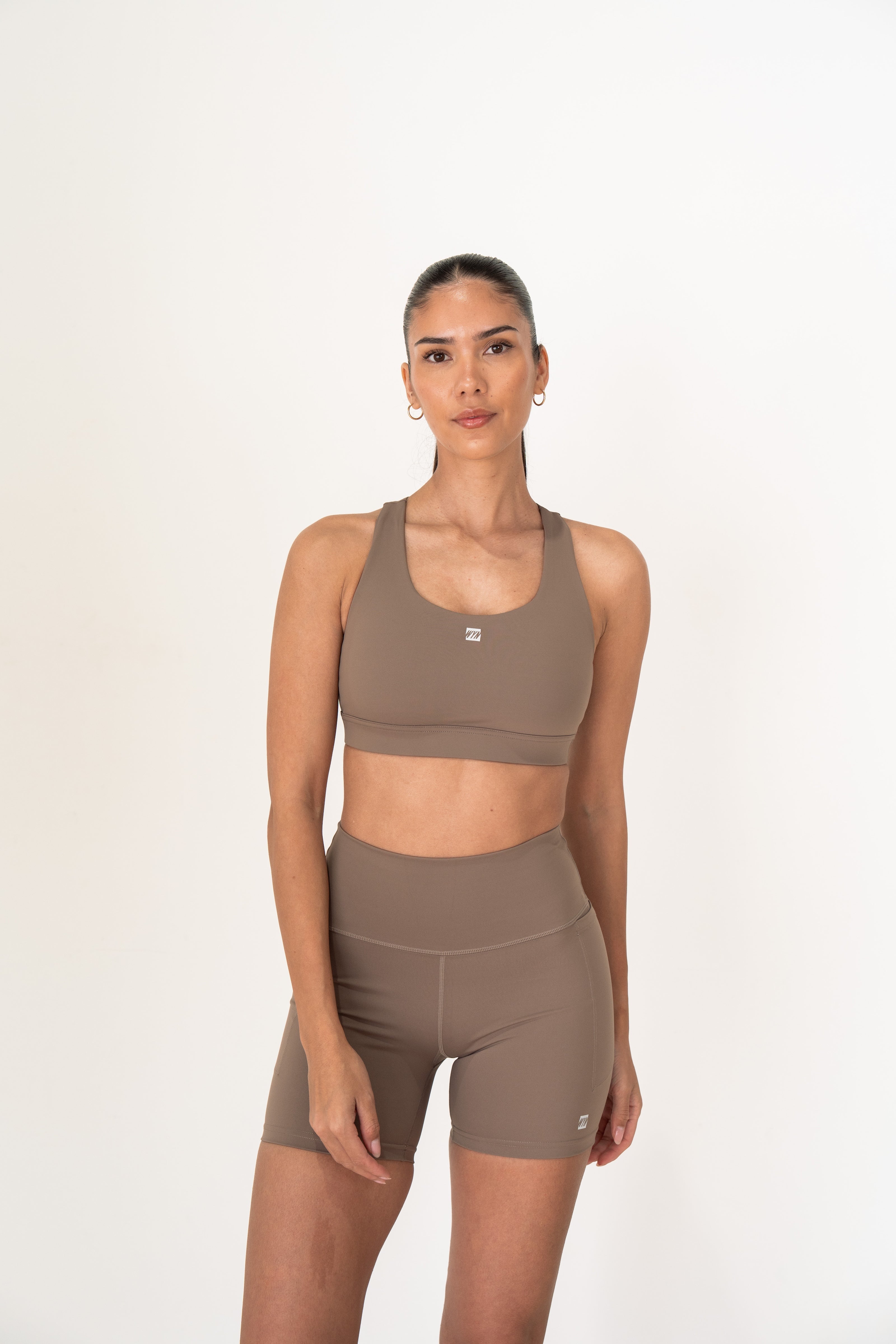 Women's Stash Racerback Bra - Truffle
