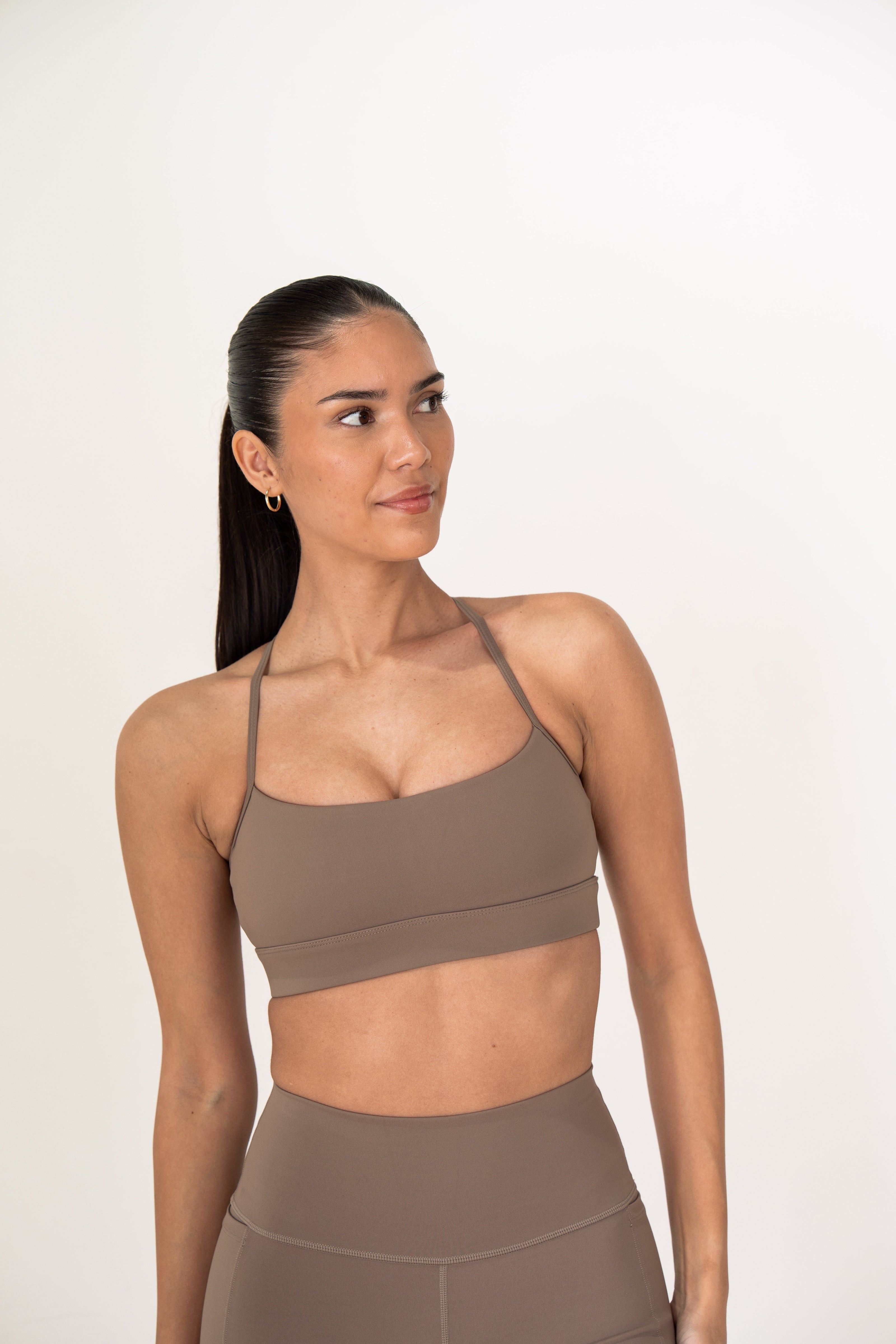 Women's Hybrid Bra - Truffle