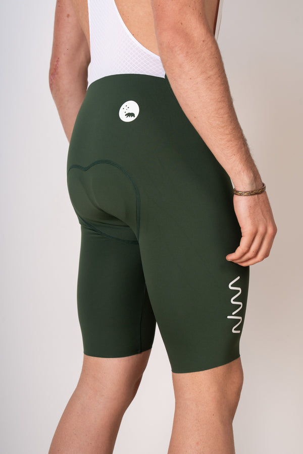 Men's Velocity 3.0 Cycling Bib Shorts - Evergreen