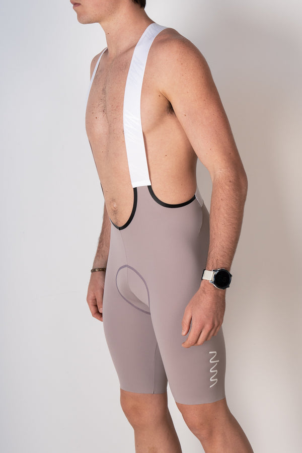 Men's Velocity 3.0 Cycling Bib Shorts - Taupe