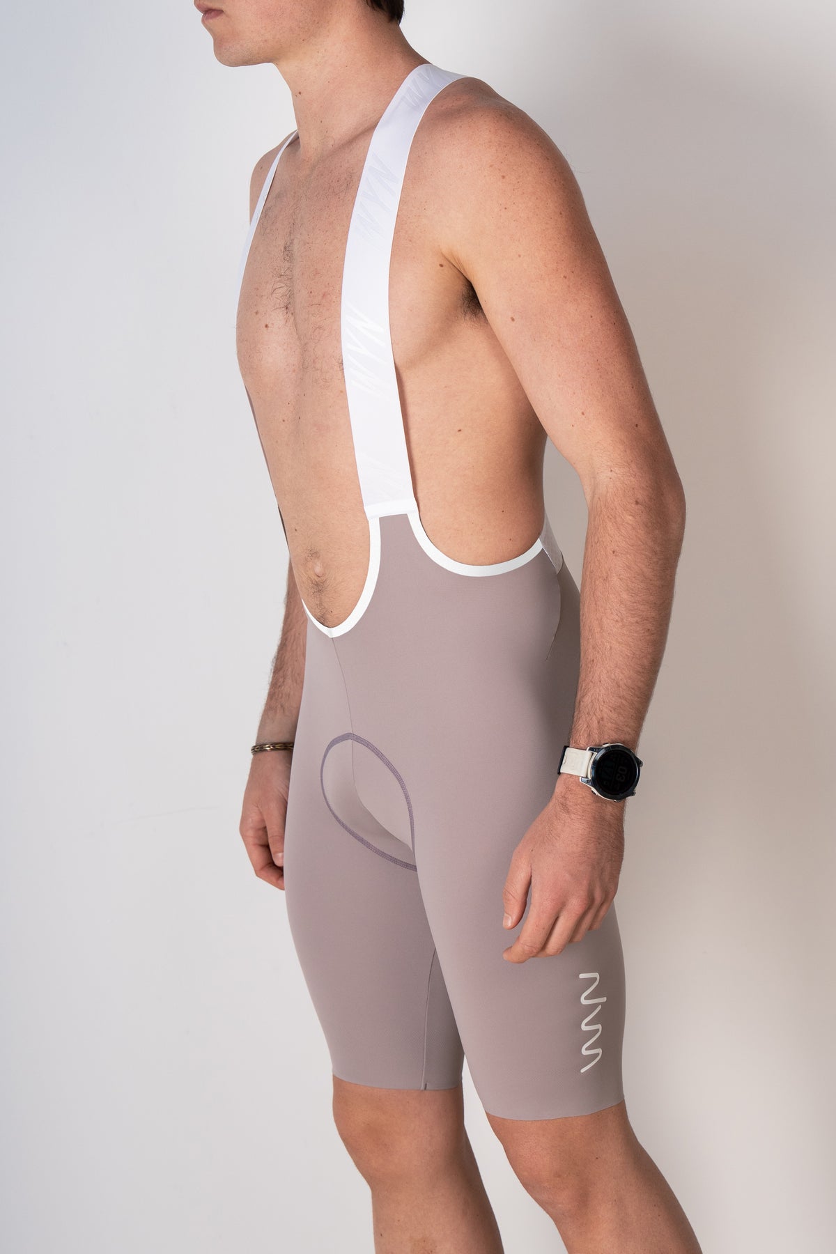 Men's Velocity 3.0 Cycling Bib Shorts - Taupe