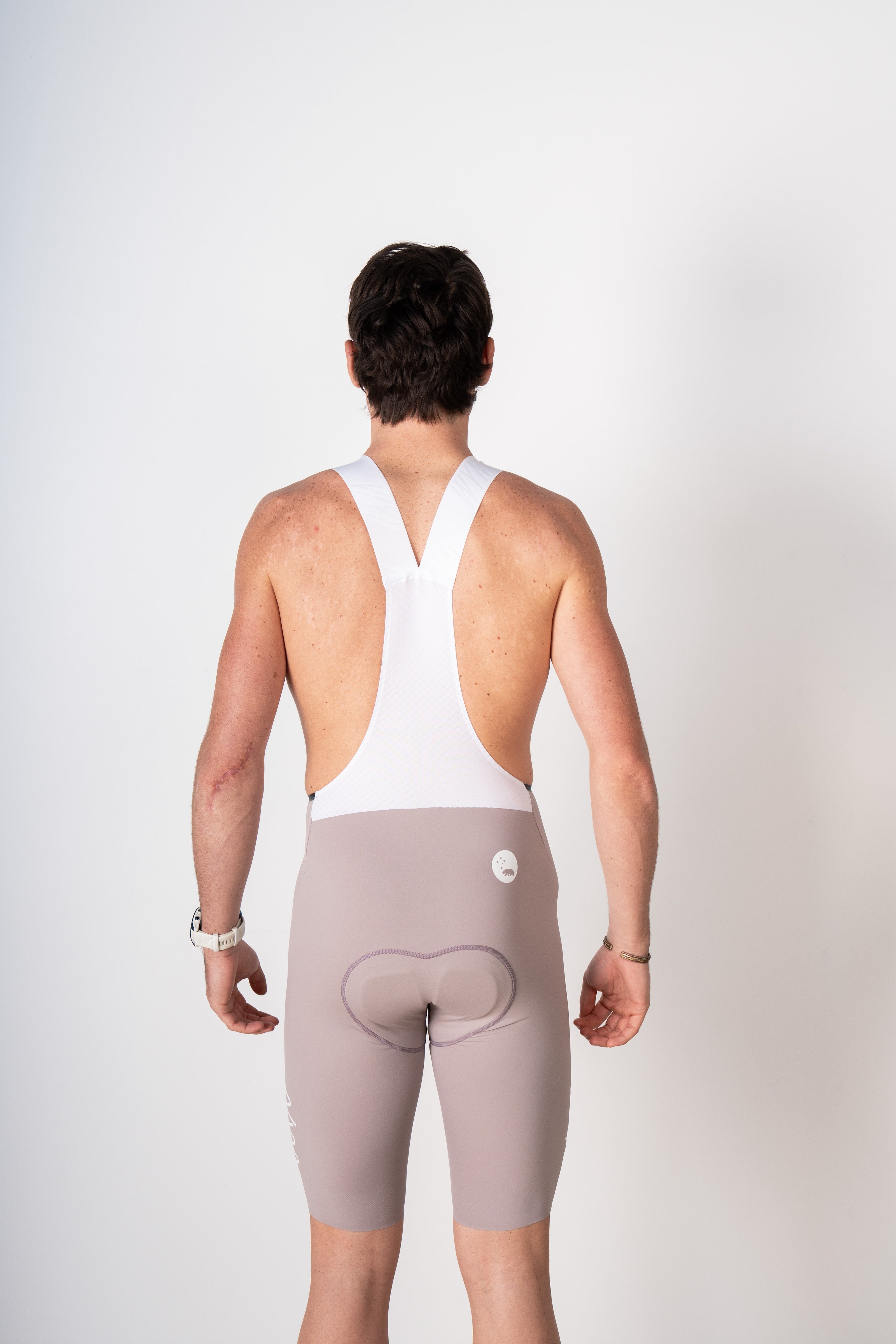 Men's Velocity 3.0 Cycling Bib Shorts - Taupe