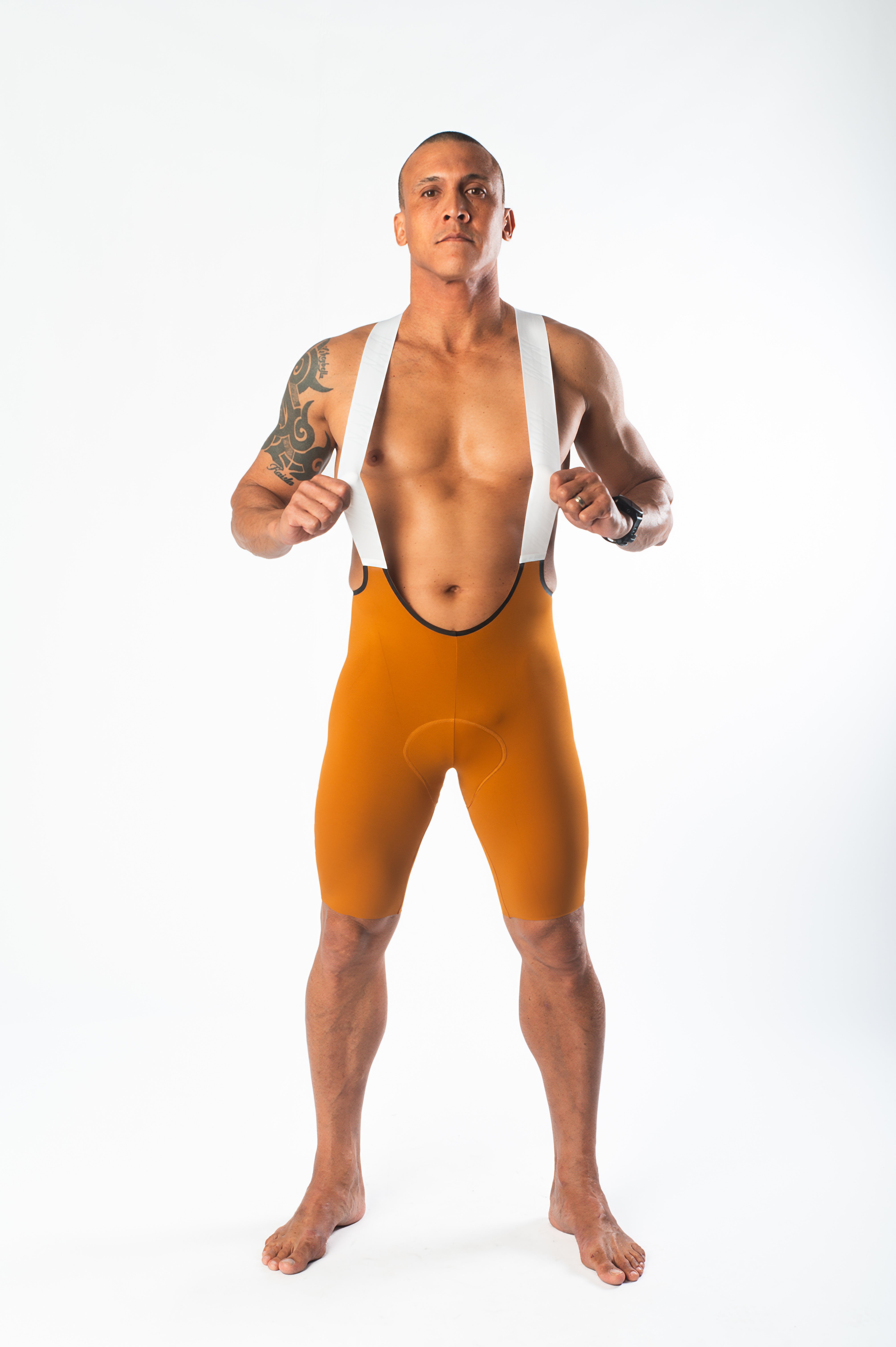 Men's Velocity 3.0 Cycling Bib Shorts - Ochre