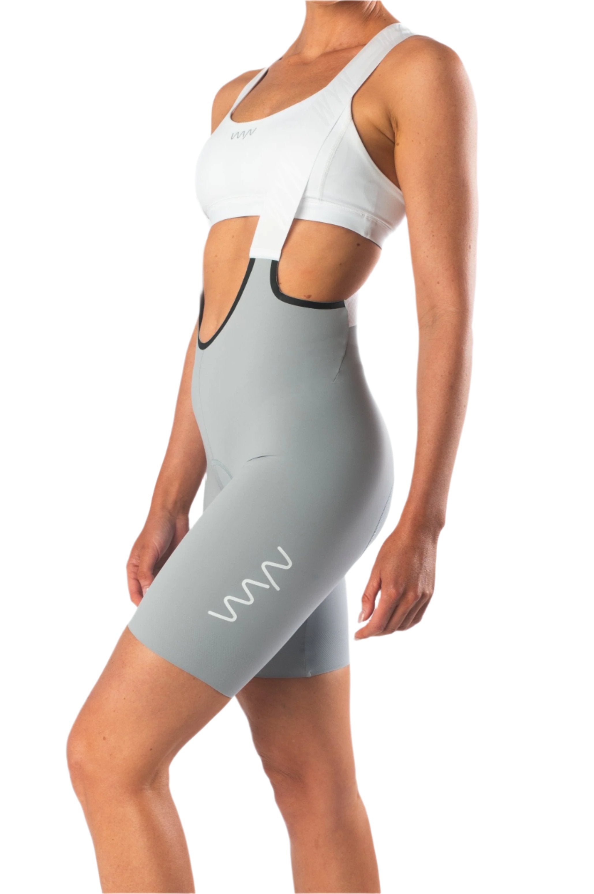 Women's Velocity 3.0 Cycling Bib Shorts - Platinum