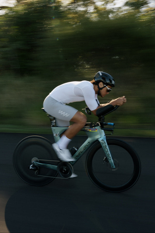 Men's LUCEO+ Aero Tri Suit - White/Platinum