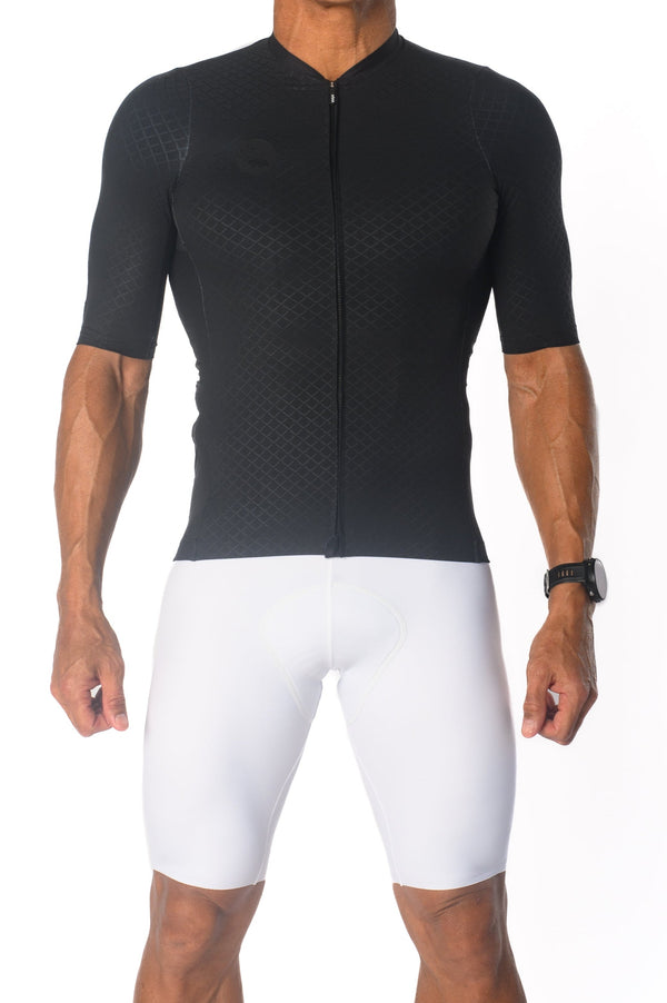 Men's LUCEO Pro Racer Cycling Jersey - Black