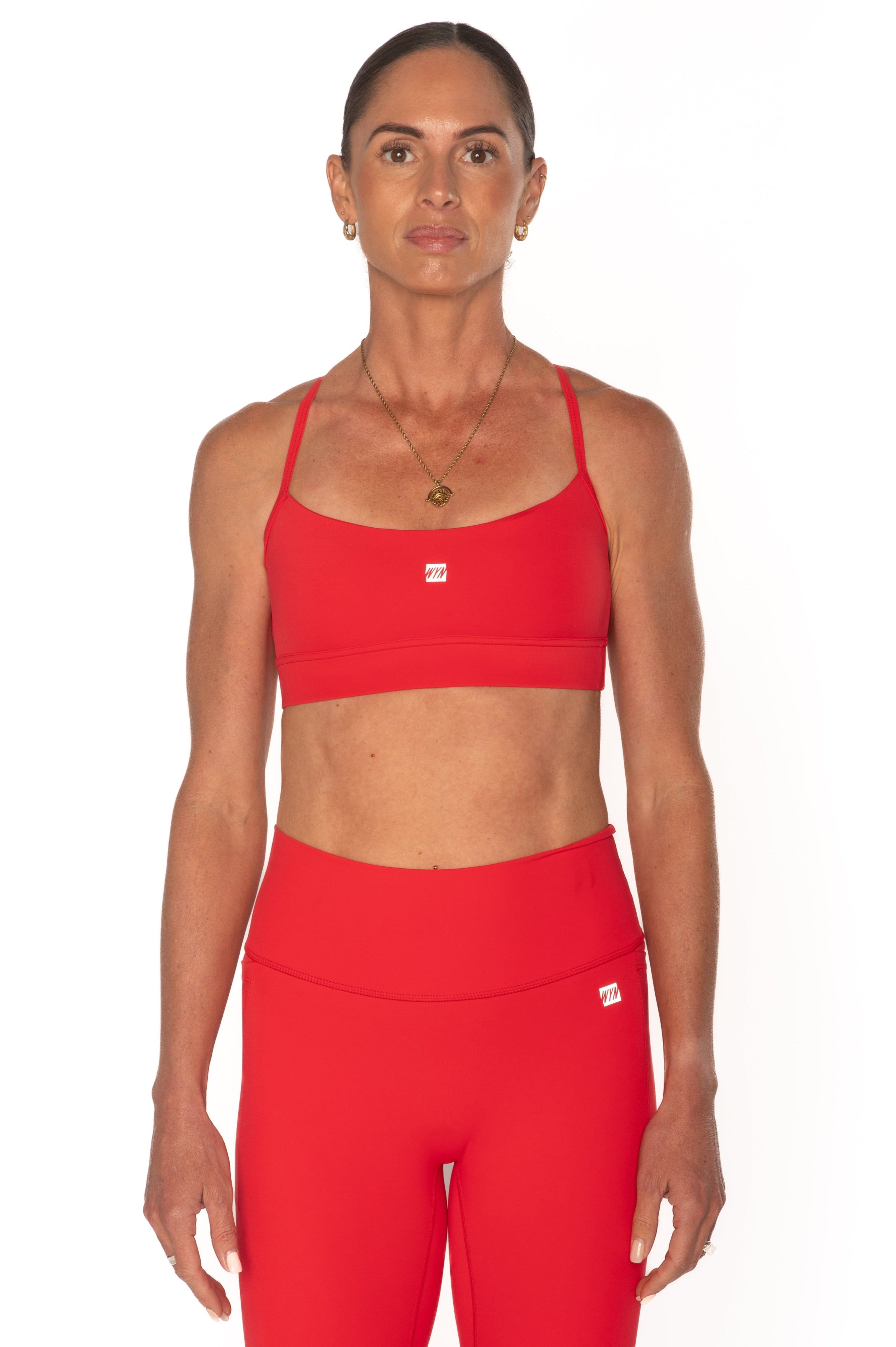 Women's Hybrid Bra - Race Red