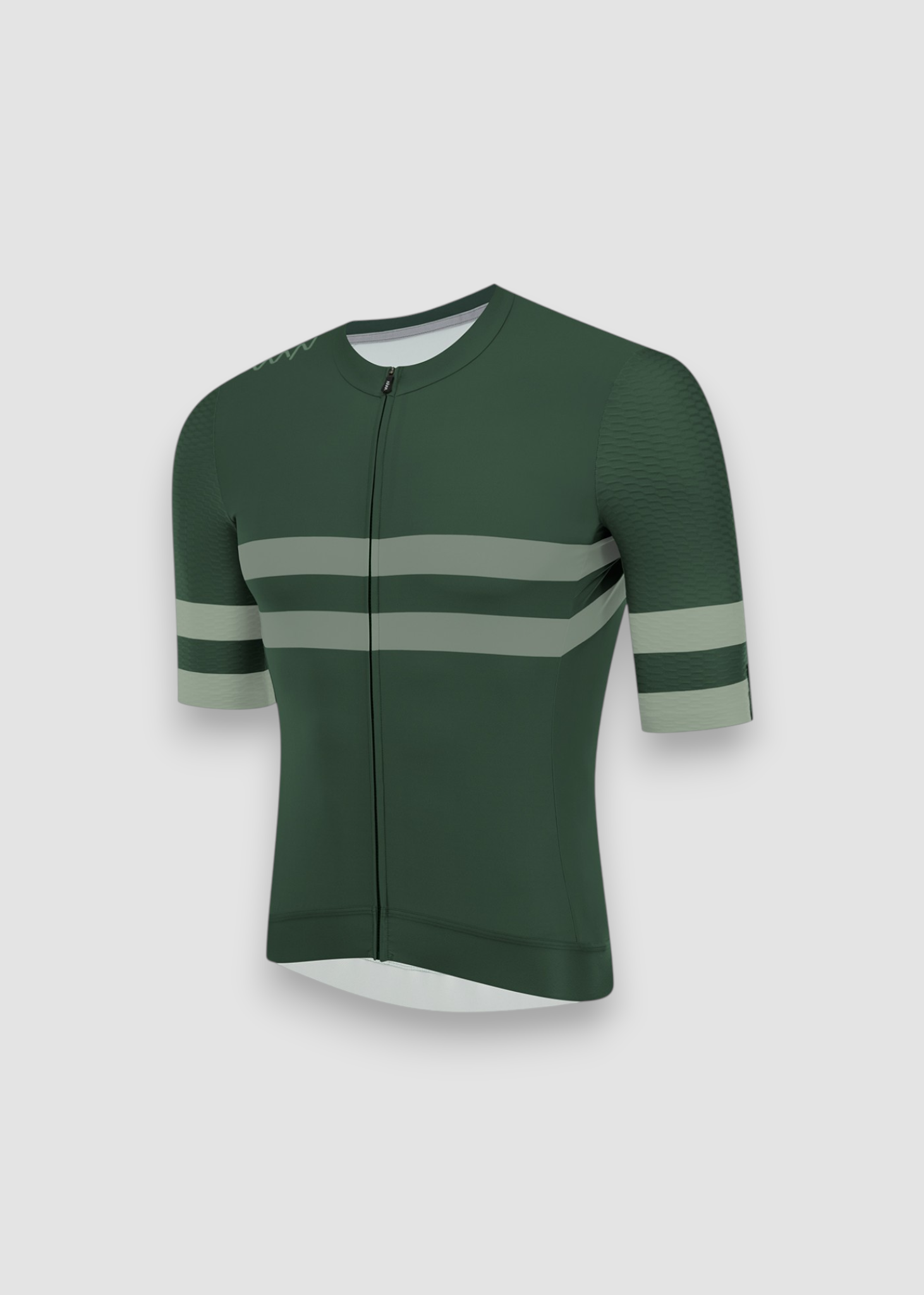 Men's Training Day Cycling Jersey - Evergreen/Ivory