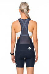 women's WC23 LTD velocity 2.0 cycling bib shorts - navy/silver