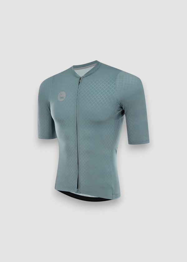 Men's LUCEO Pro Racer Cycling Jersey - Blue Sage