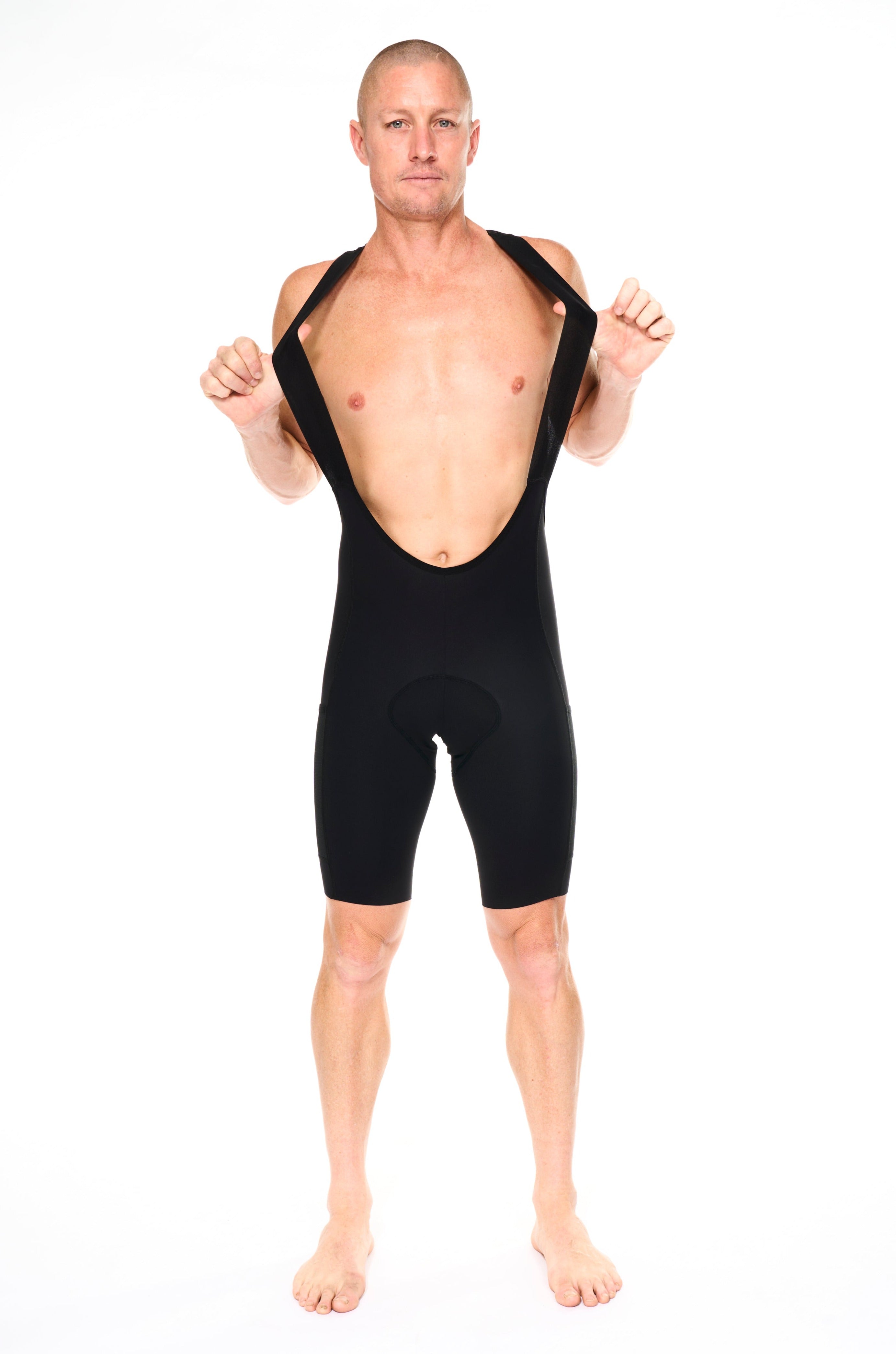 Men's Pannier Cycling Bib Shorts  - Black