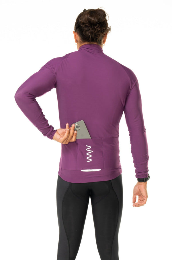 Men's Thermal Cycling Jacket - Tyrian