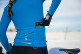women's fleece thermal cycling jacket - electric blue