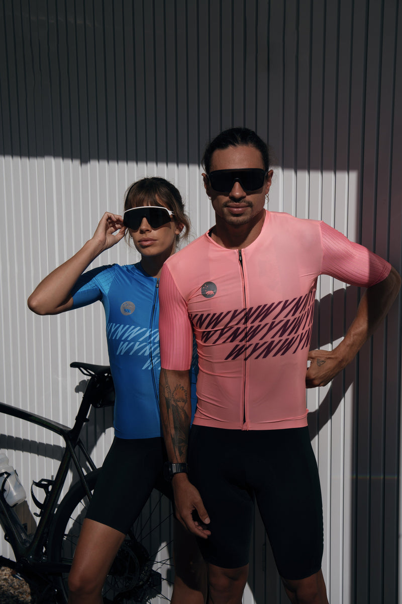 women's volt hi velocity cycling jersey - electric blue – WYN republic AU