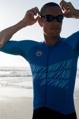 men's volt hi velocity triathlon suit - electric blue