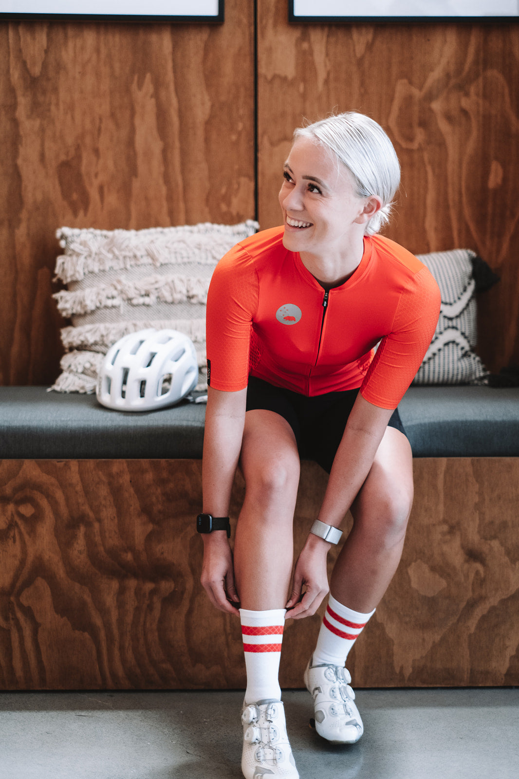 Women's LUCEO Hex Racer Cycling Jersey - Flame